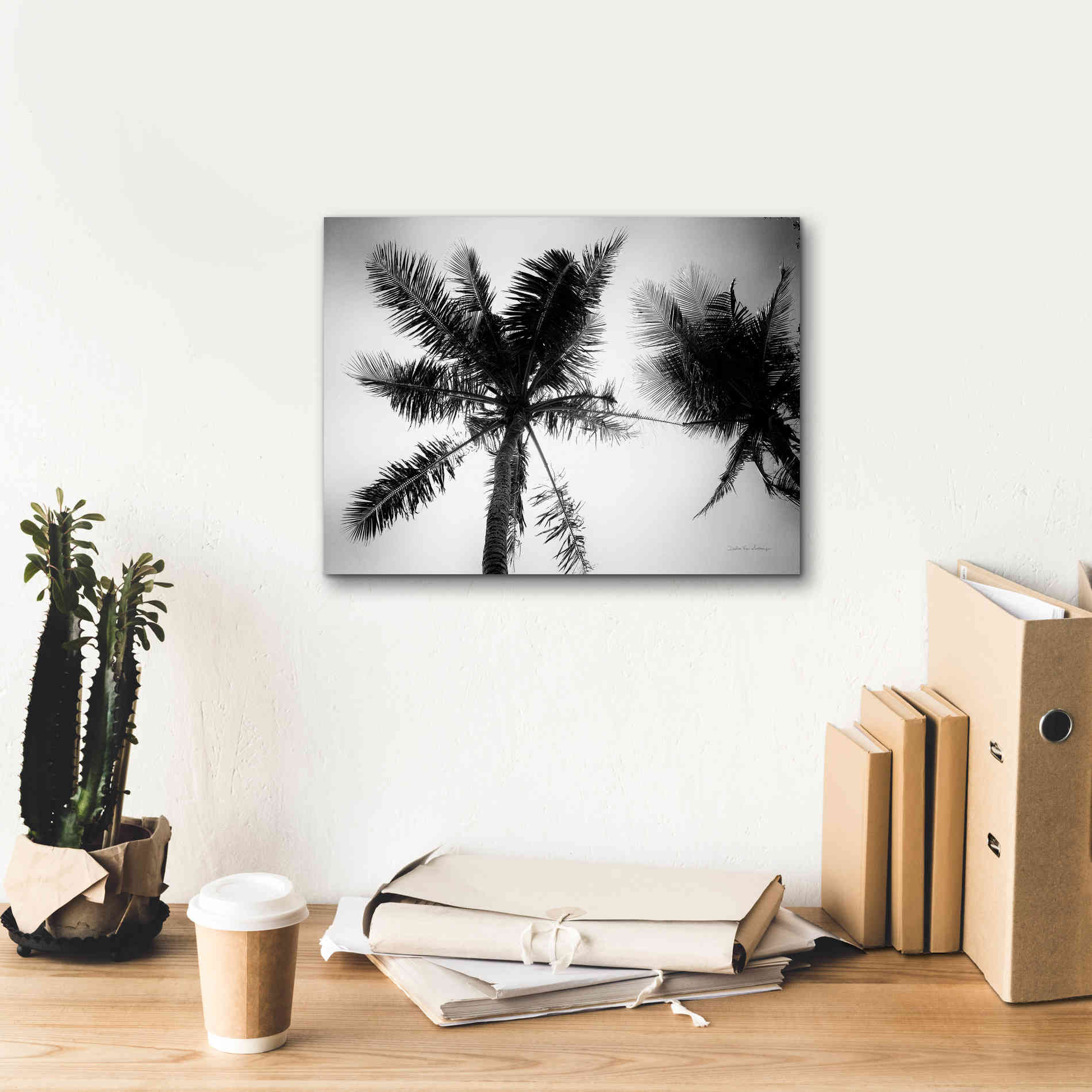 'Palm Tree Looking Up II' by Debra Van Swearingen, Canvas Wall Art,16 x 12