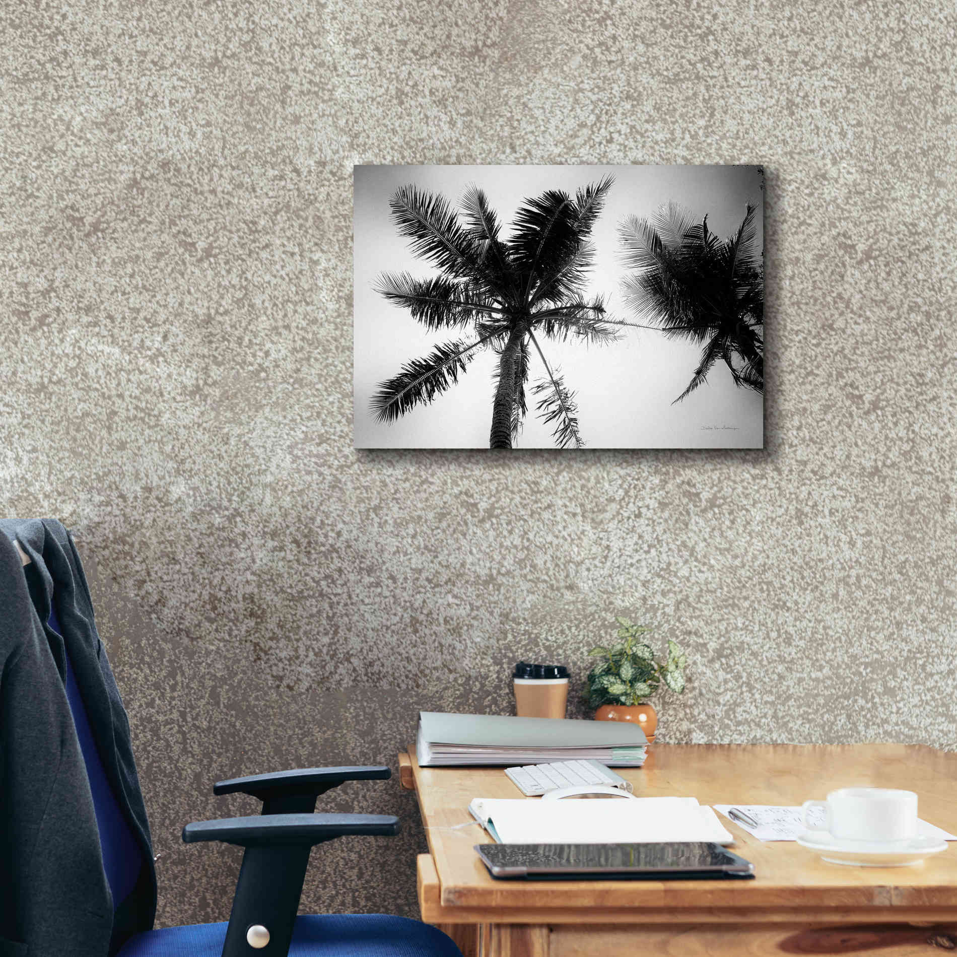 'Palm Tree Looking Up II' by Debra Van Swearingen, Canvas Wall Art,26 x 18