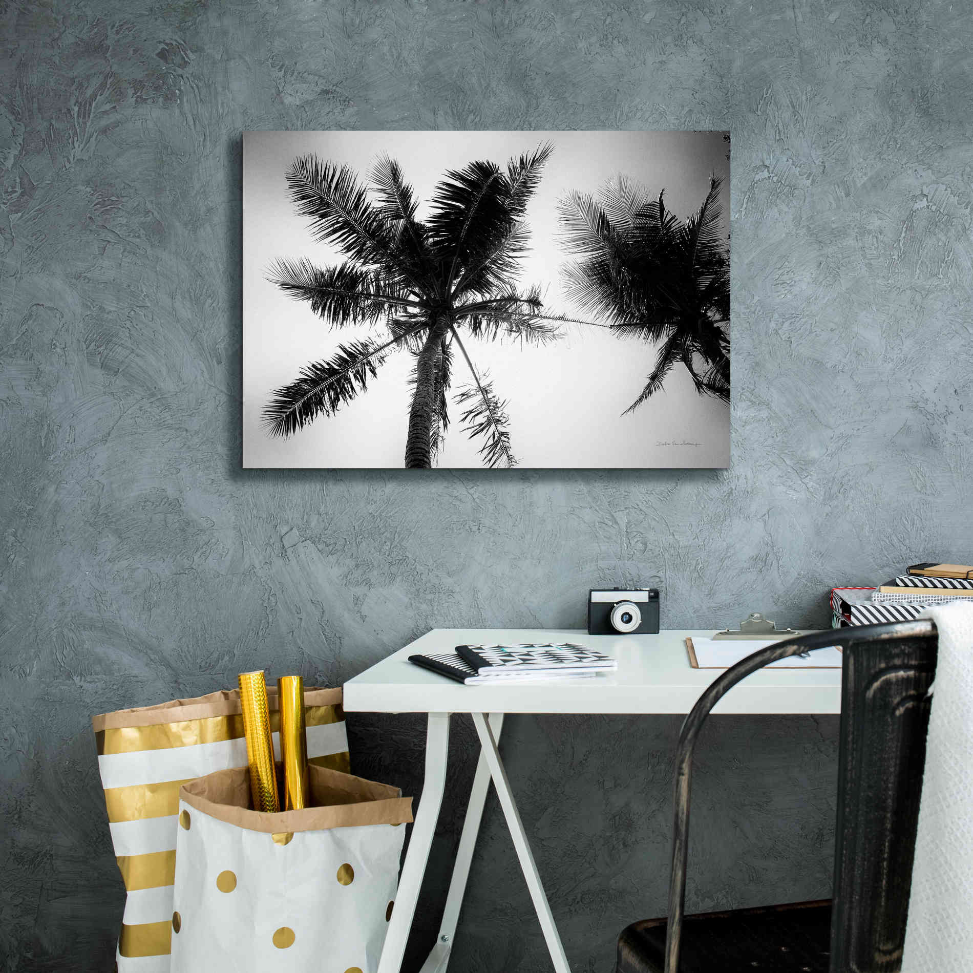 'Palm Tree Looking Up II' by Debra Van Swearingen, Canvas Wall Art,26 x 18