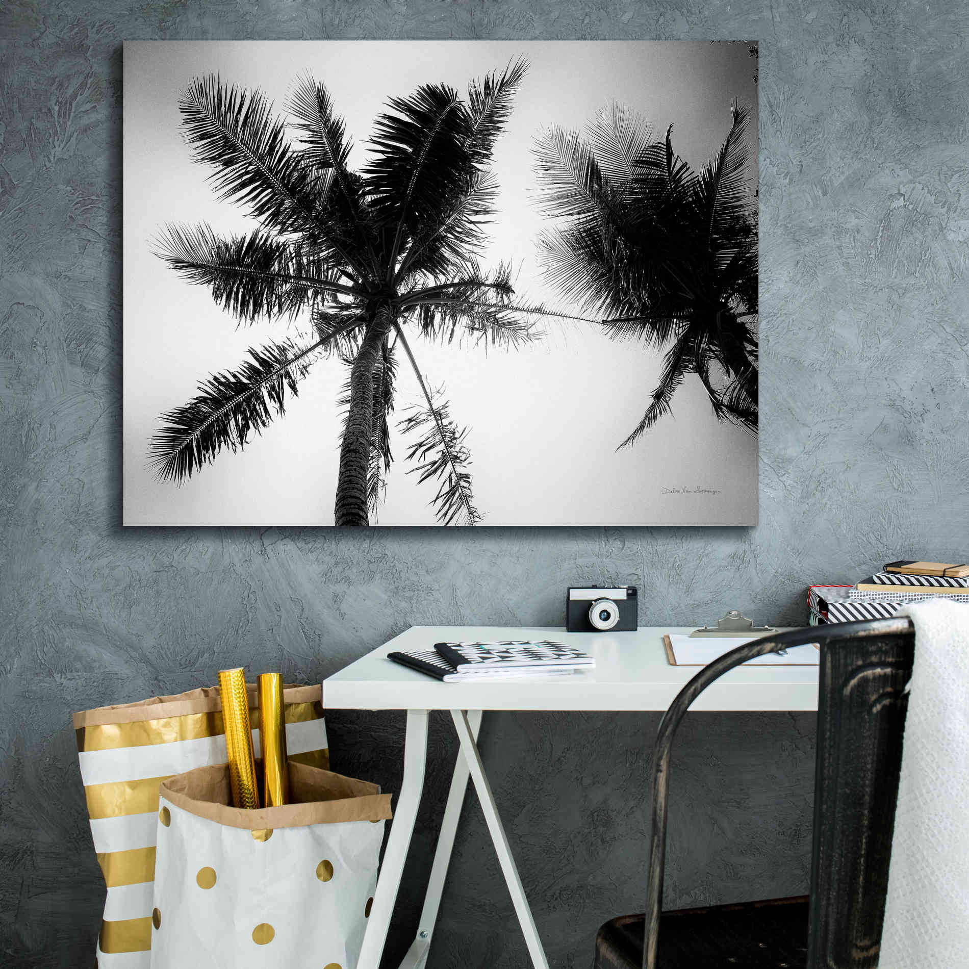 'Palm Tree Looking Up II' by Debra Van Swearingen, Canvas Wall Art,34 x 26