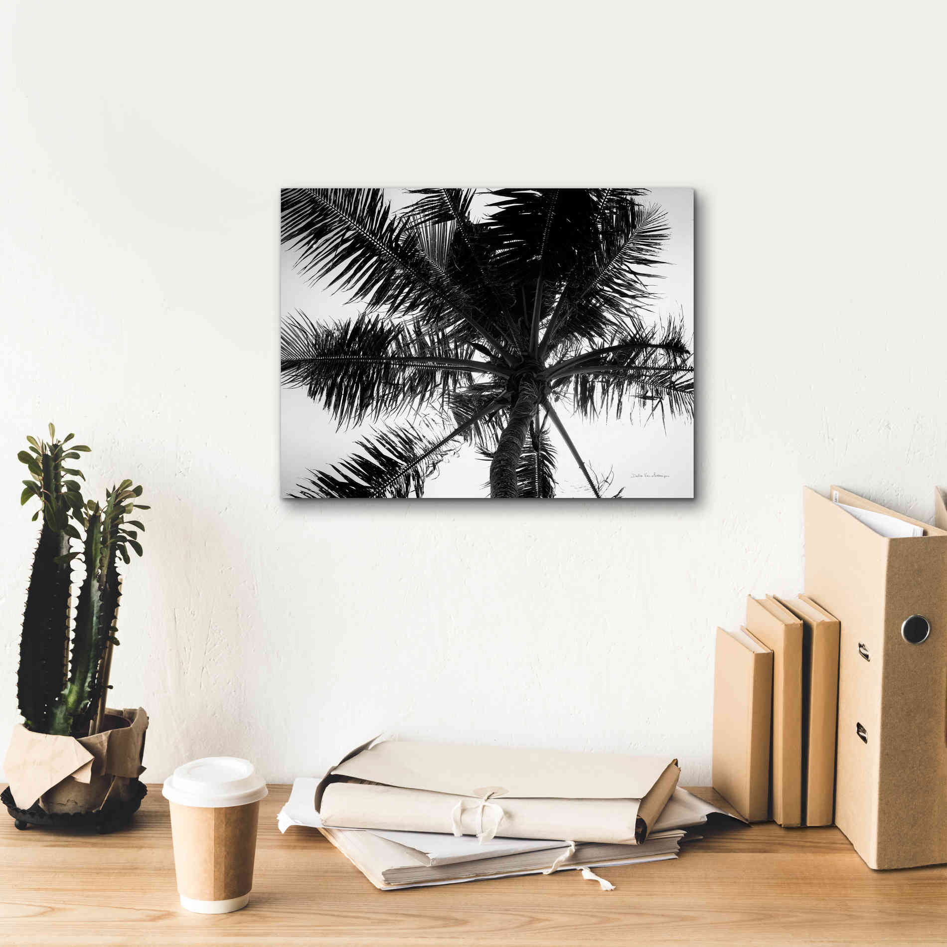 'Palm Tree Looking Up III' by Debra Van Swearingen, Canvas Wall Art,16 x 12