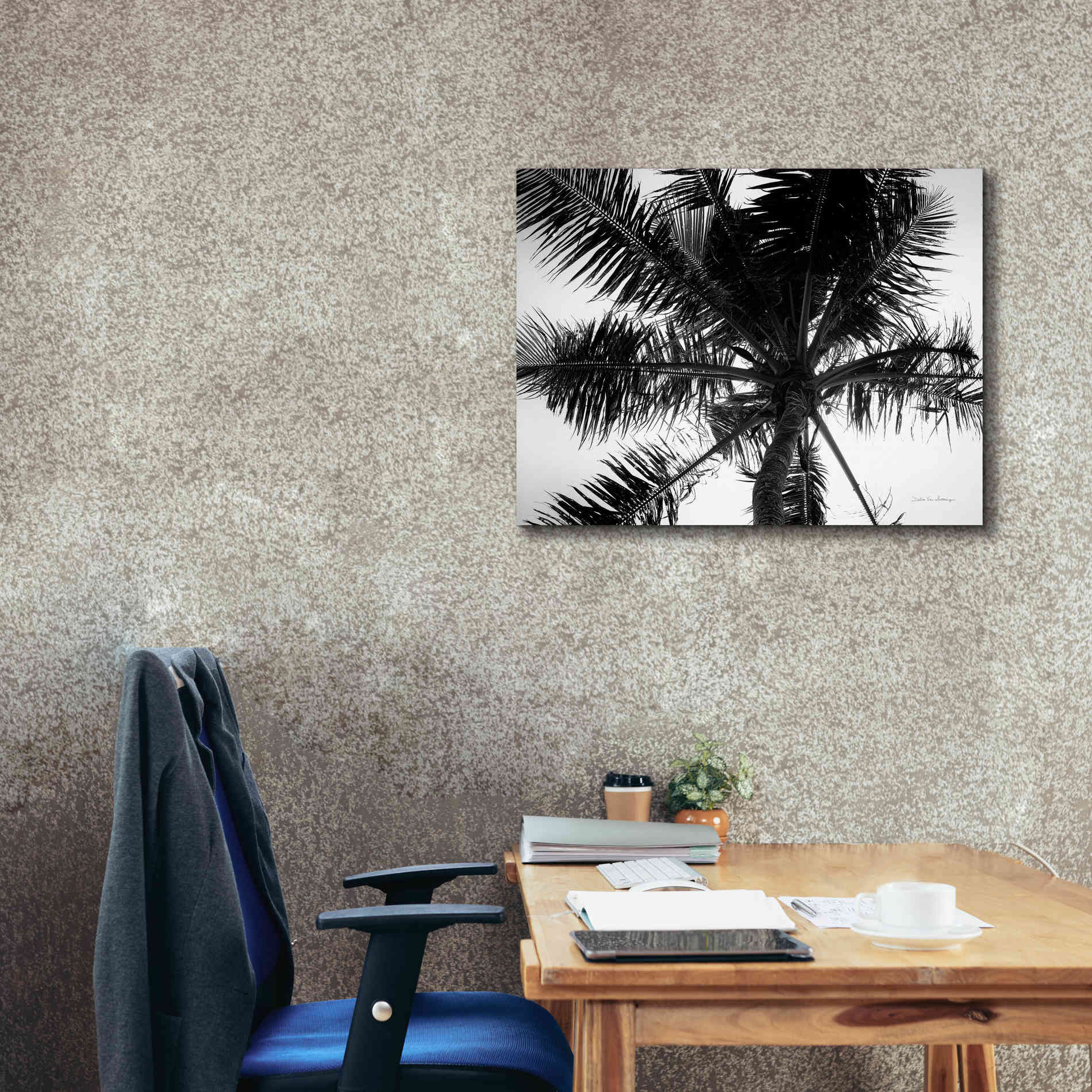 'Palm Tree Looking Up III' by Debra Van Swearingen, Canvas Wall Art,34 x 26
