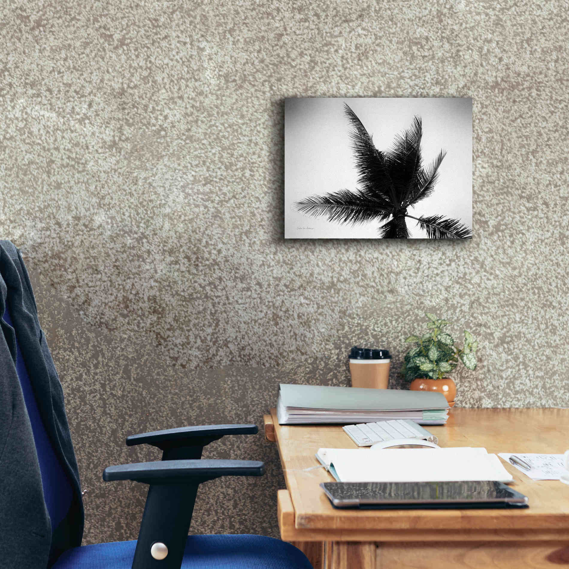 'Palm Tree Looking Up IV' by Debra Van Swearingen, Canvas Wall Art,16 x 12