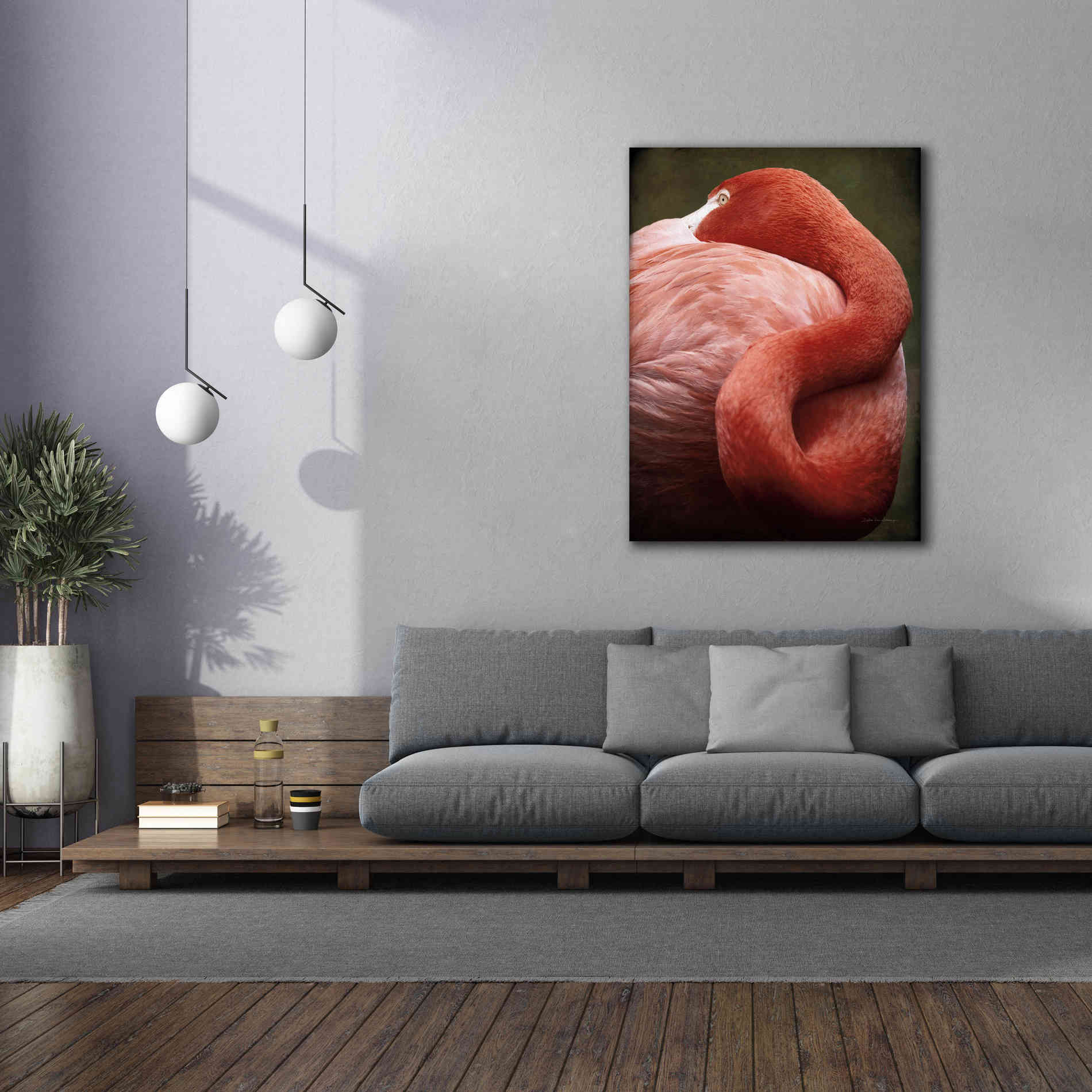 'Caribbean Flamingo I' by Debra Van Swearingen, Canvas Wall Art,40 x 54