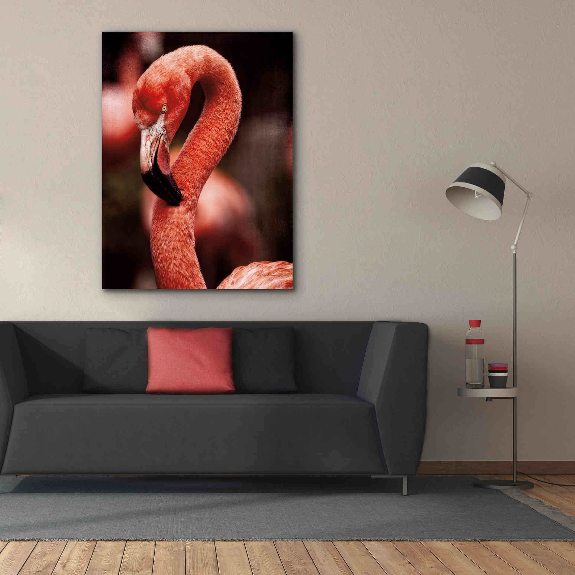 'Caribbean Flamingo II' by Debra Van Swearingen, Canvas Wall Art,40 x 54