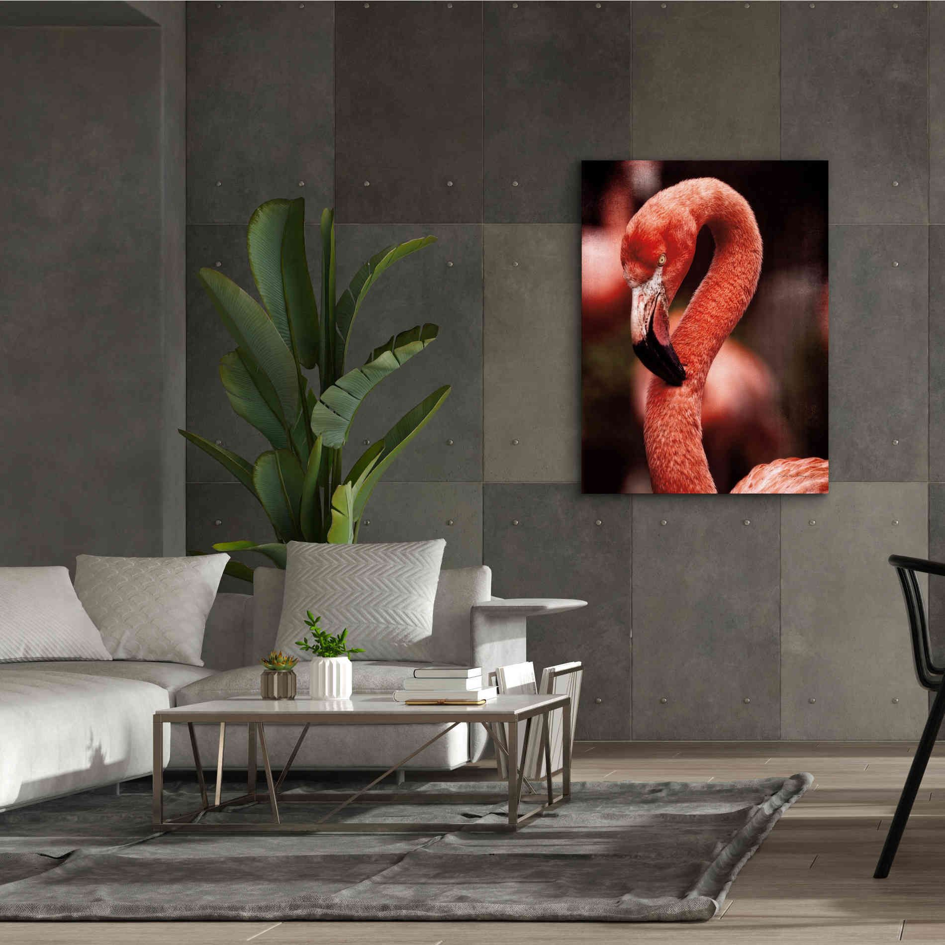 'Caribbean Flamingo II' by Debra Van Swearingen, Canvas Wall Art,40 x 54