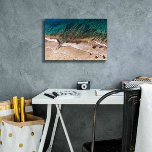'Sand and Sea' by Debra Van Swearingen, Canvas Wall Art,18 x 12