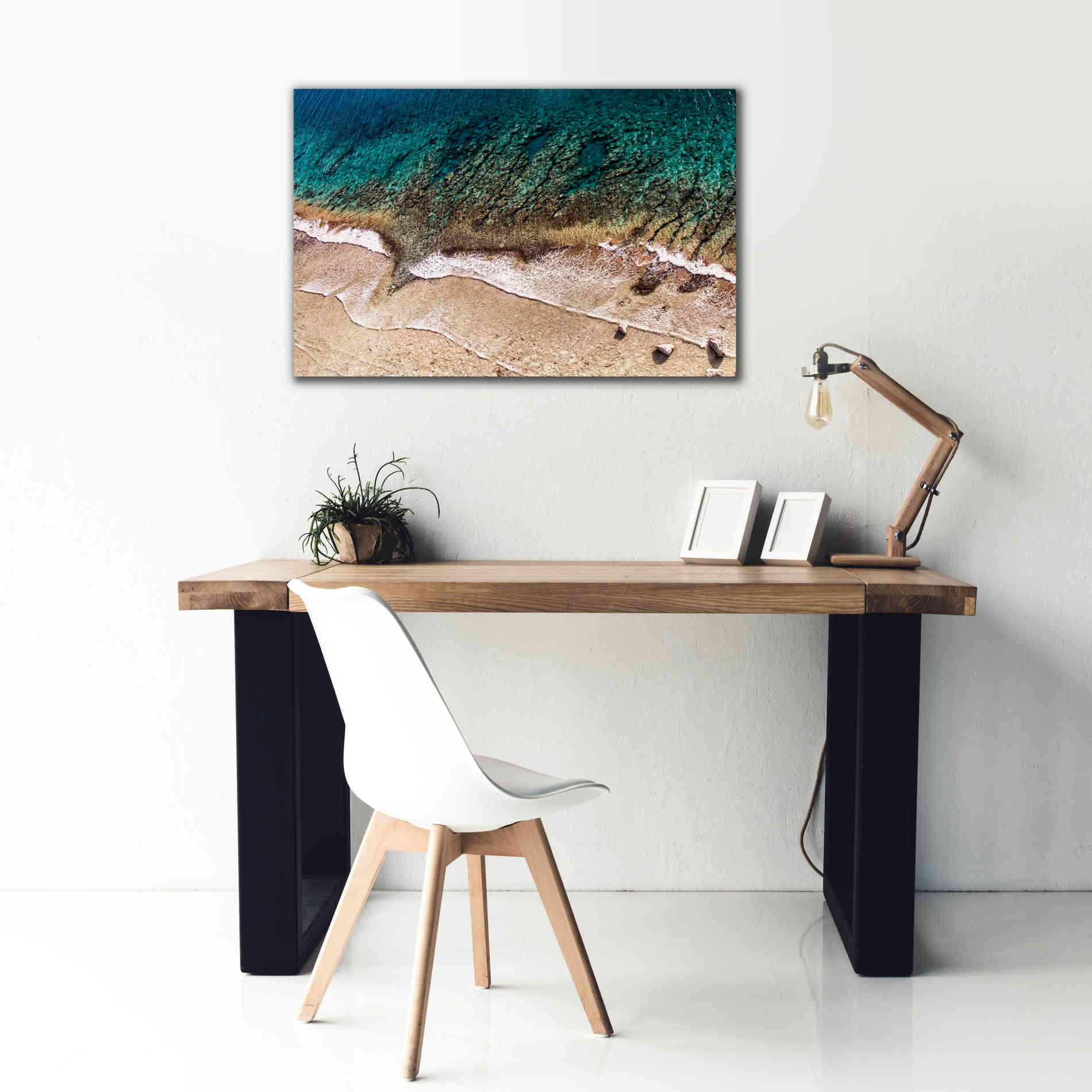 'Sand and Sea' by Debra Van Swearingen, Canvas Wall Art,40 x 26