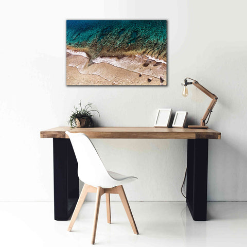 Image of 'Sand and Sea' by Debra Van Swearingen, Canvas Wall Art,40 x 26