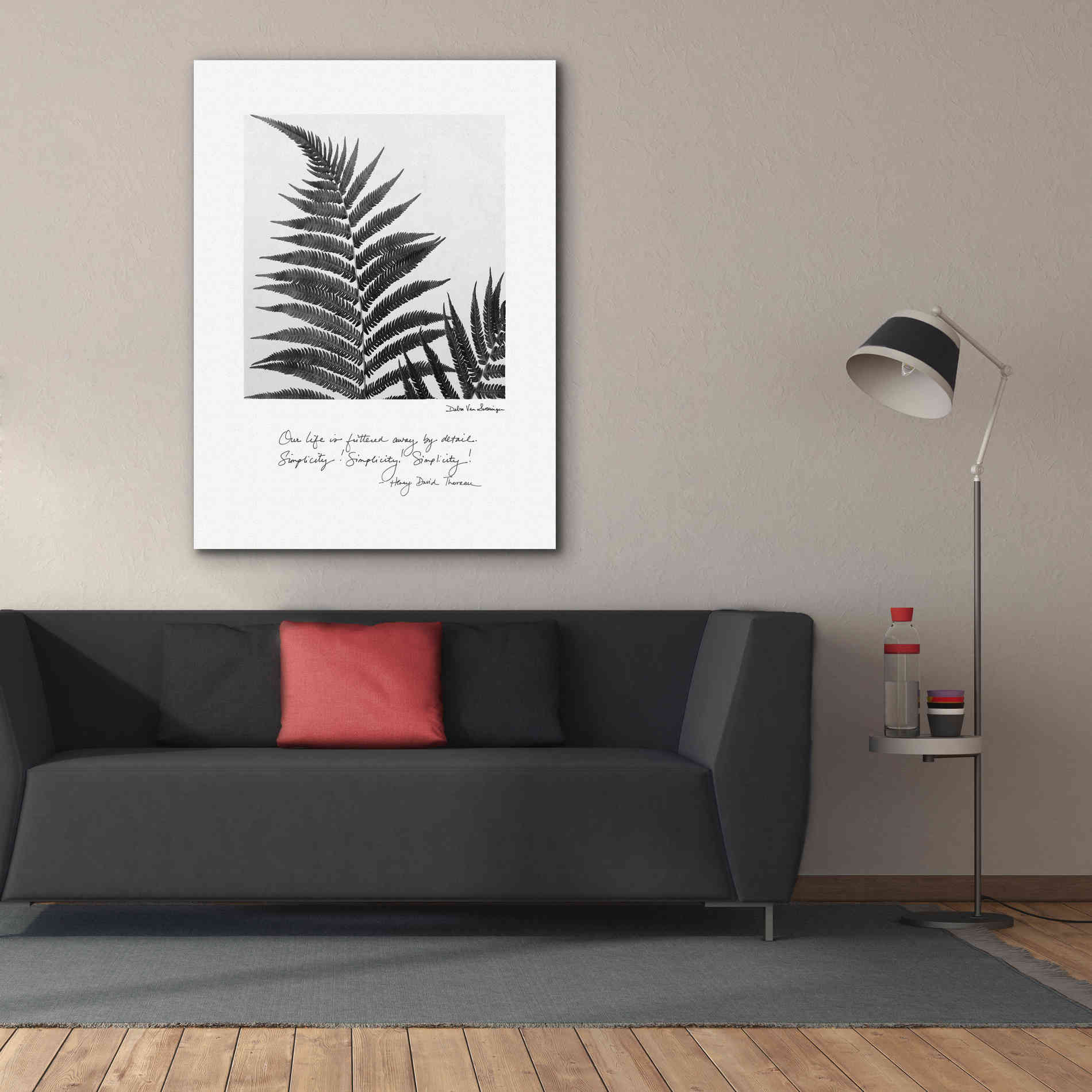 'Delicate Fern v2' by Debra Van Swearingen, Canvas Wall Art,40 x 54