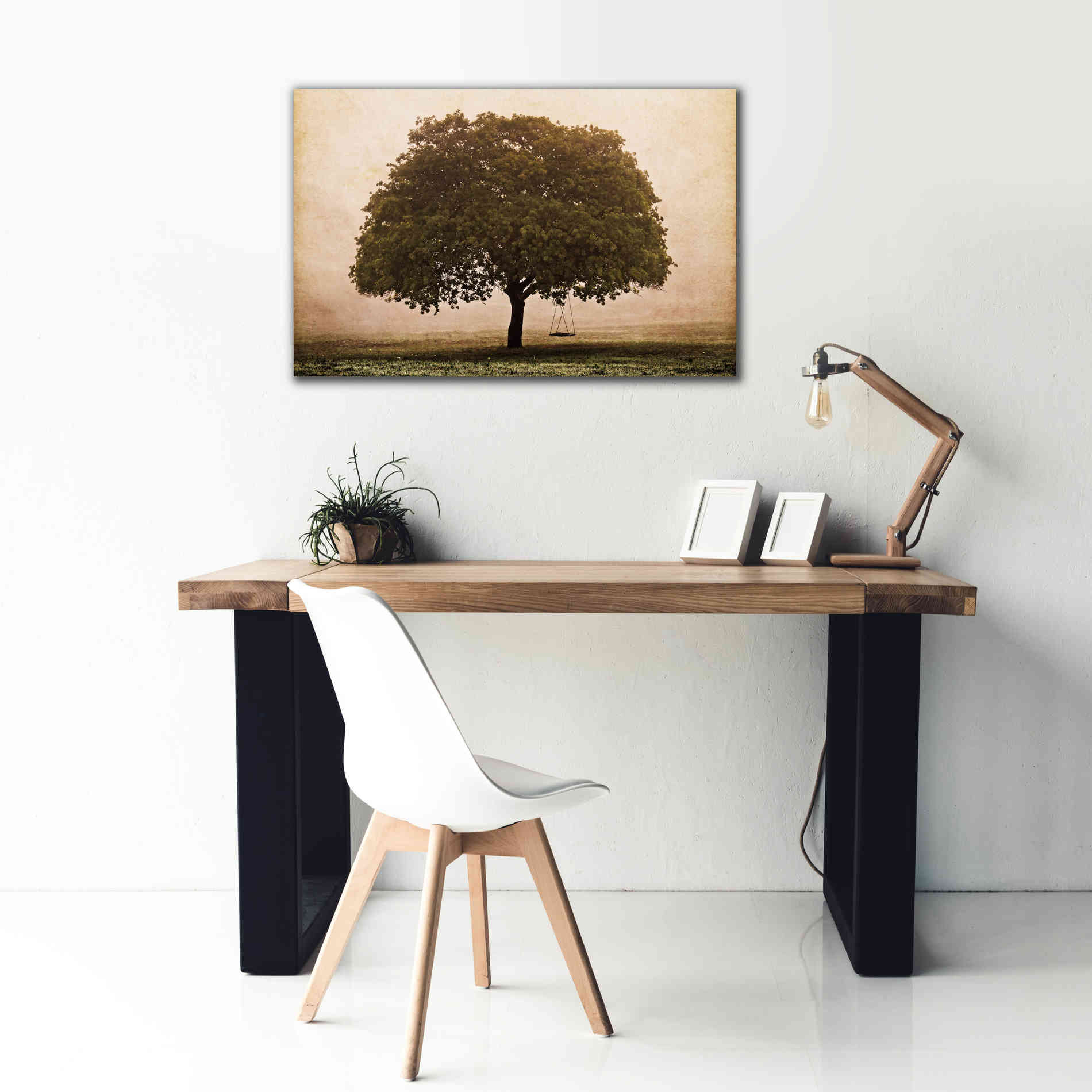 'The Hopeful Oak' by Debra Van Swearingen, Canvas Wall Art,40 x 26