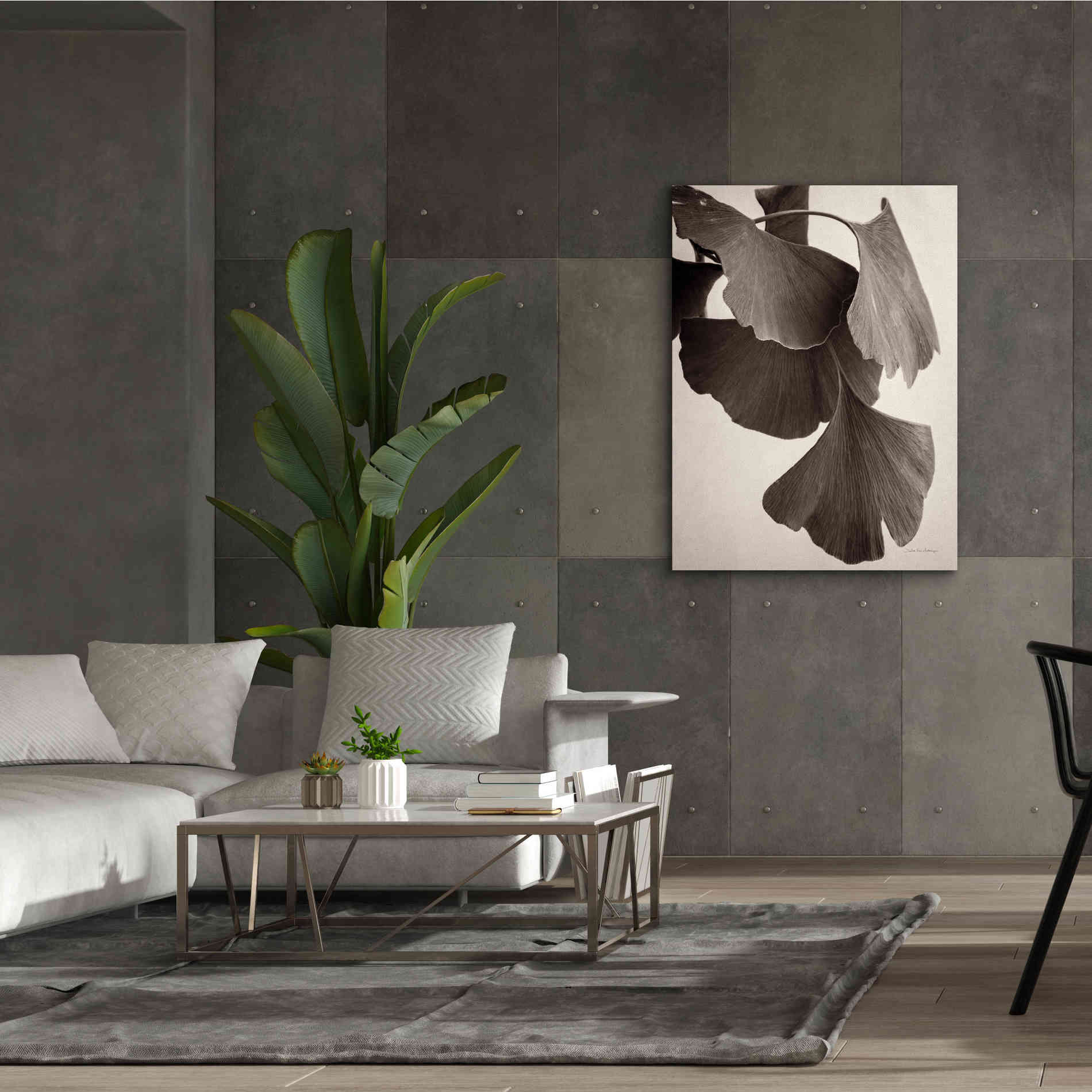 'Gingko Sepia' by Debra Van Swearingen, Canvas Wall Art,40 x 54