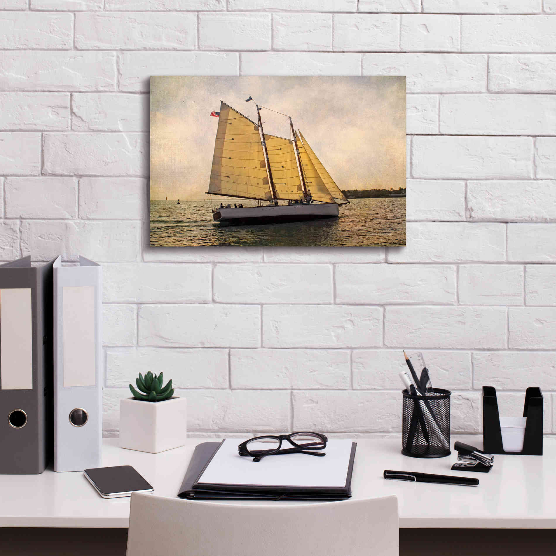 'Morning Sail' by Debra Van Swearingen, Canvas Wall Art,18 x 12