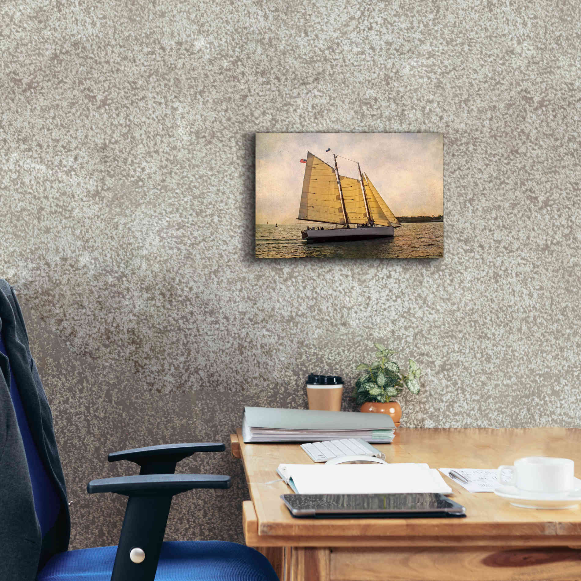 'Morning Sail' by Debra Van Swearingen, Canvas Wall Art,18 x 12