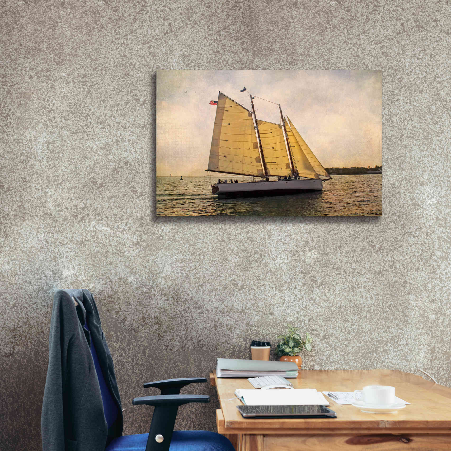 'Morning Sail' by Debra Van Swearingen, Canvas Wall Art,40 x 26
