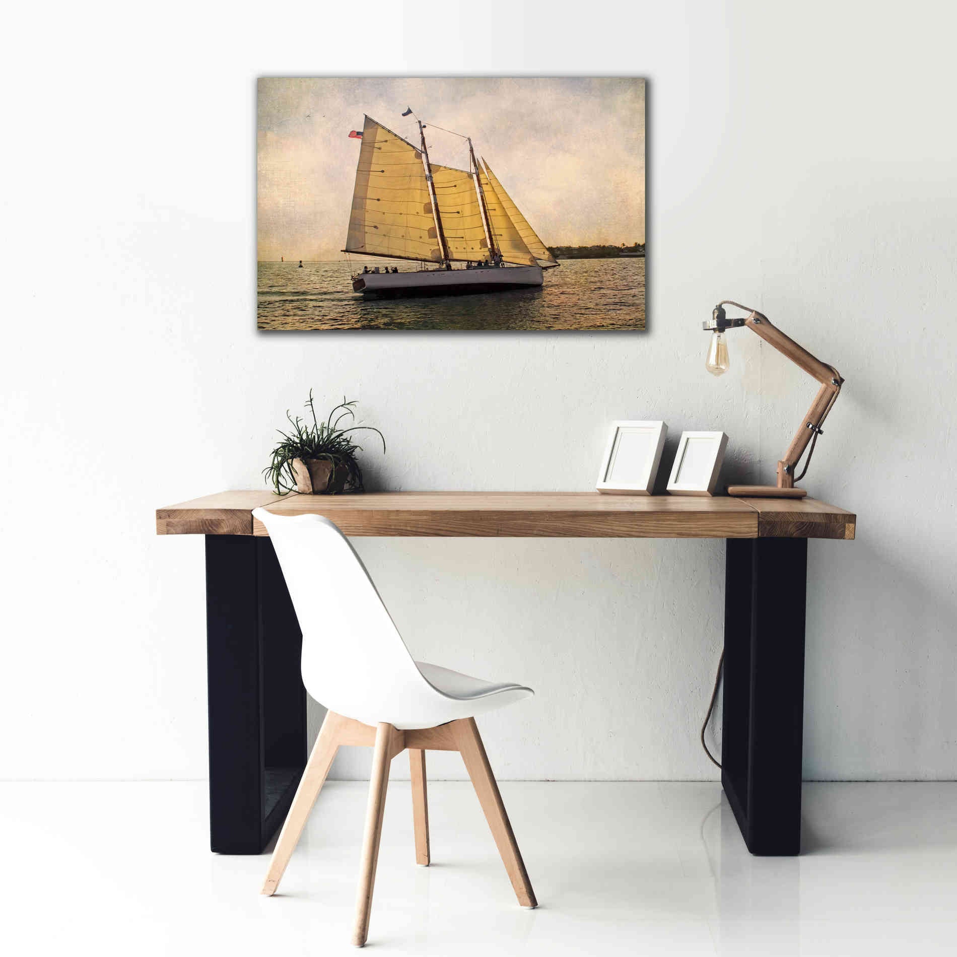 'Morning Sail' by Debra Van Swearingen, Canvas Wall Art,40 x 26