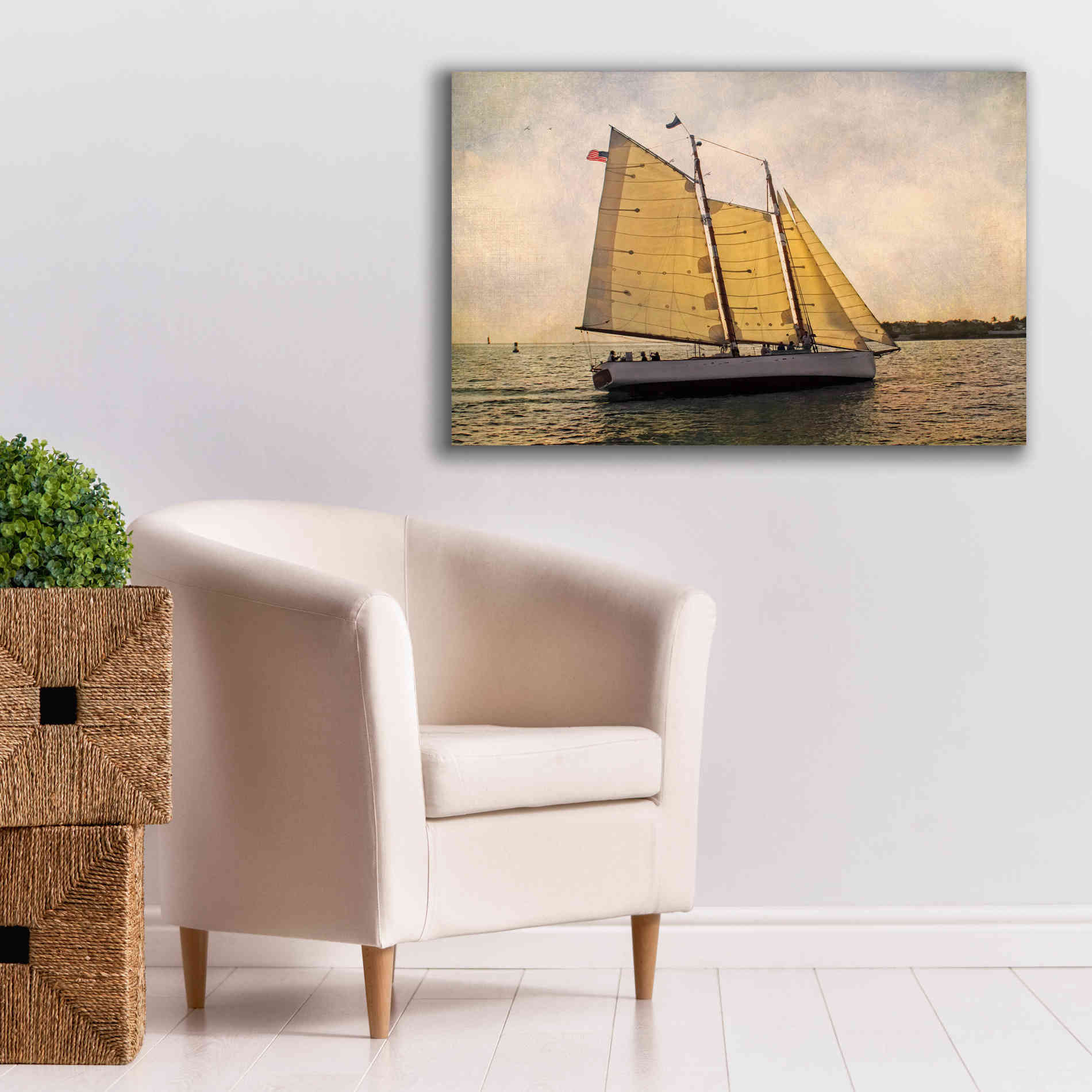 'Morning Sail' by Debra Van Swearingen, Canvas Wall Art,40 x 26