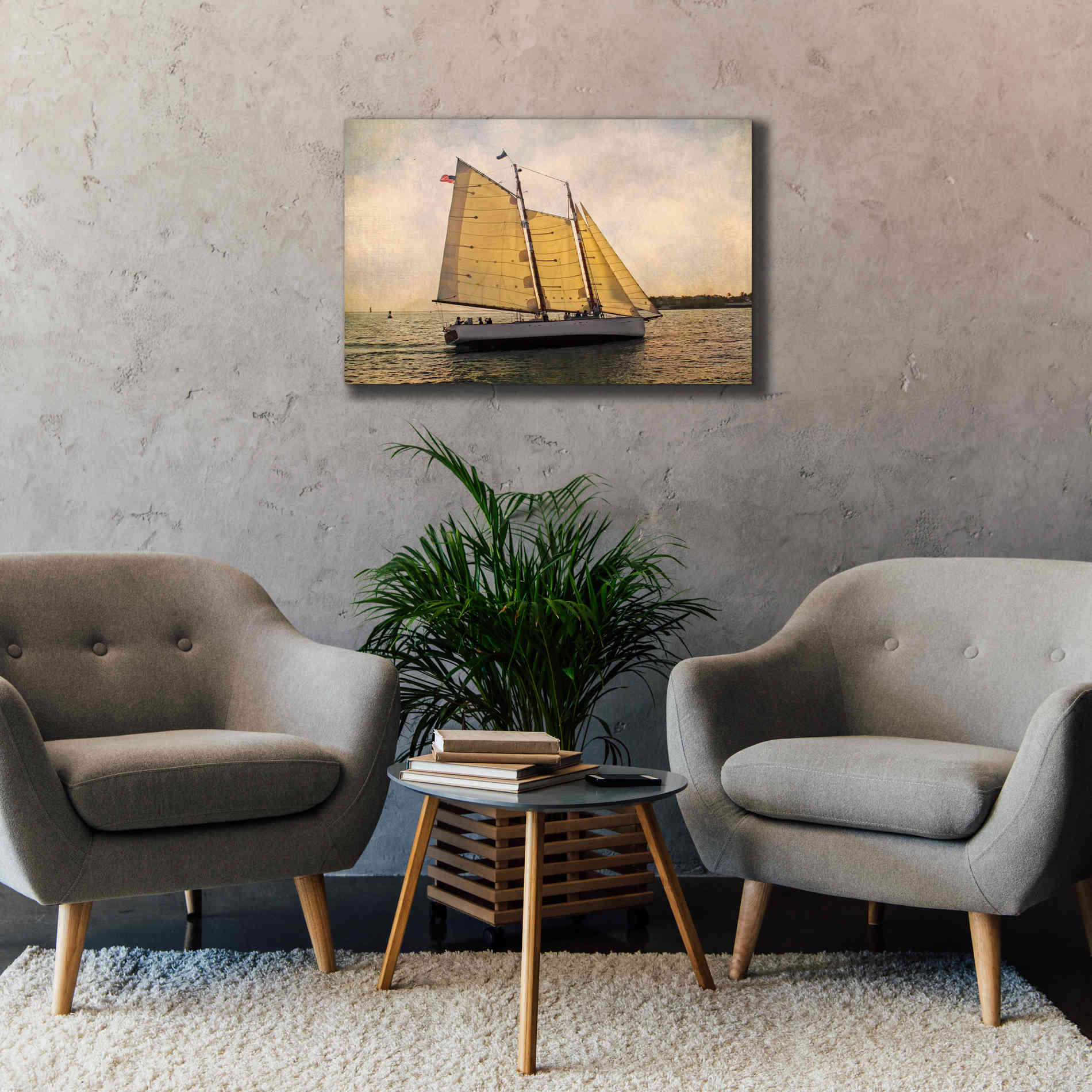 'Morning Sail' by Debra Van Swearingen, Canvas Wall Art,40 x 26