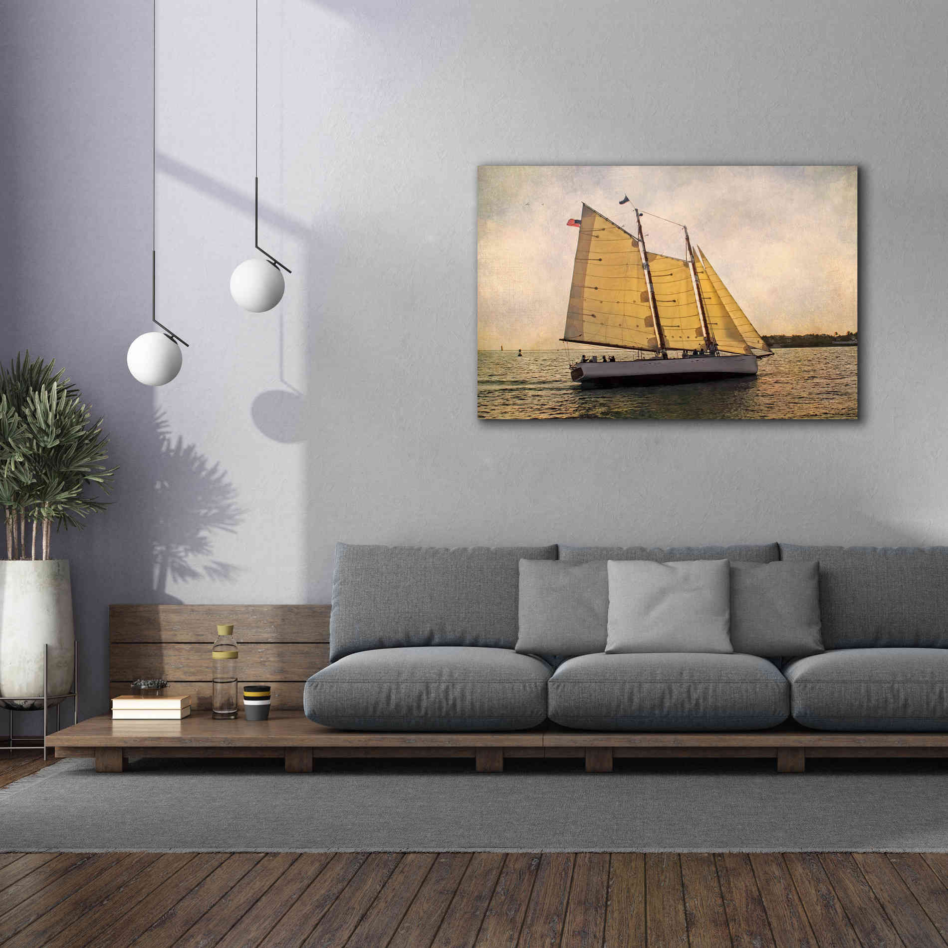 'Morning Sail' by Debra Van Swearingen, Canvas Wall Art,60 x 40