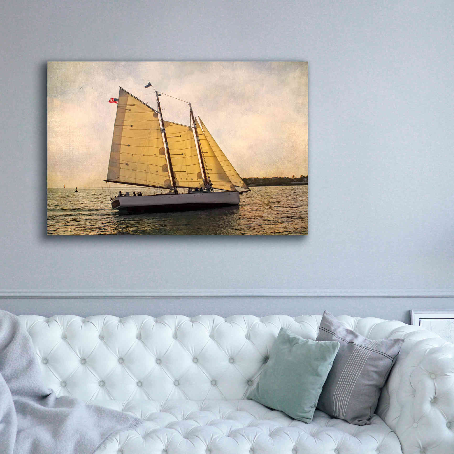 'Morning Sail' by Debra Van Swearingen, Canvas Wall Art,60 x 40