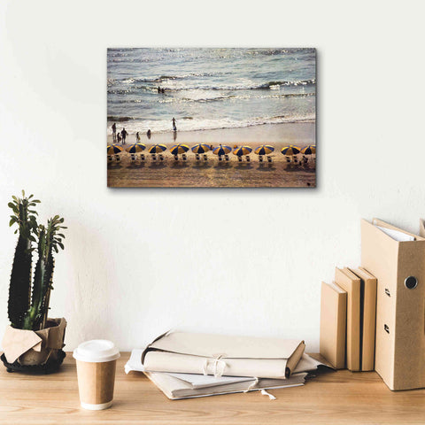 Image of 'A Day At The Beach' by Debra Van Swearingen, Canvas Wall Art,18 x 12