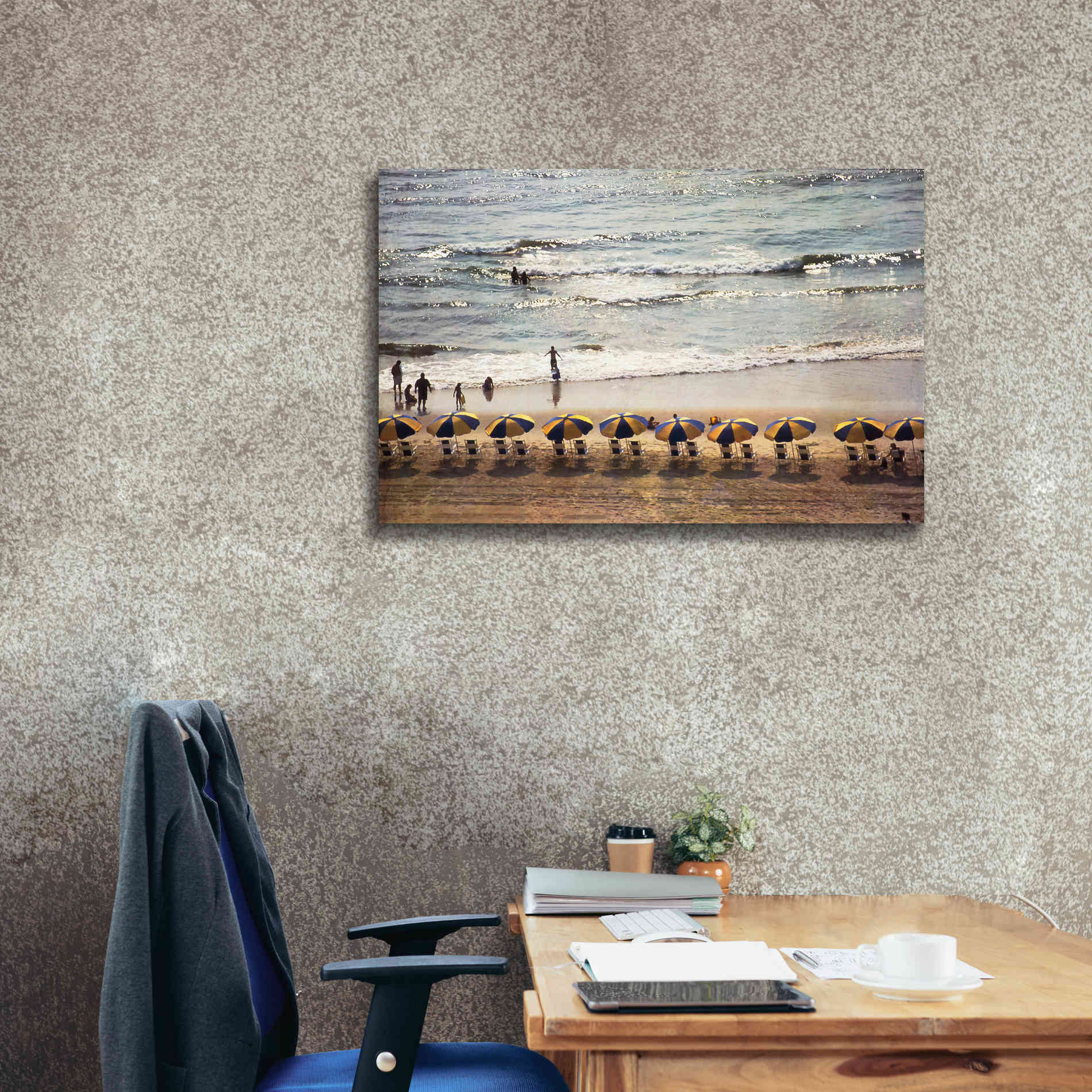 'A Day At The Beach' by Debra Van Swearingen, Canvas Wall Art,40 x 26