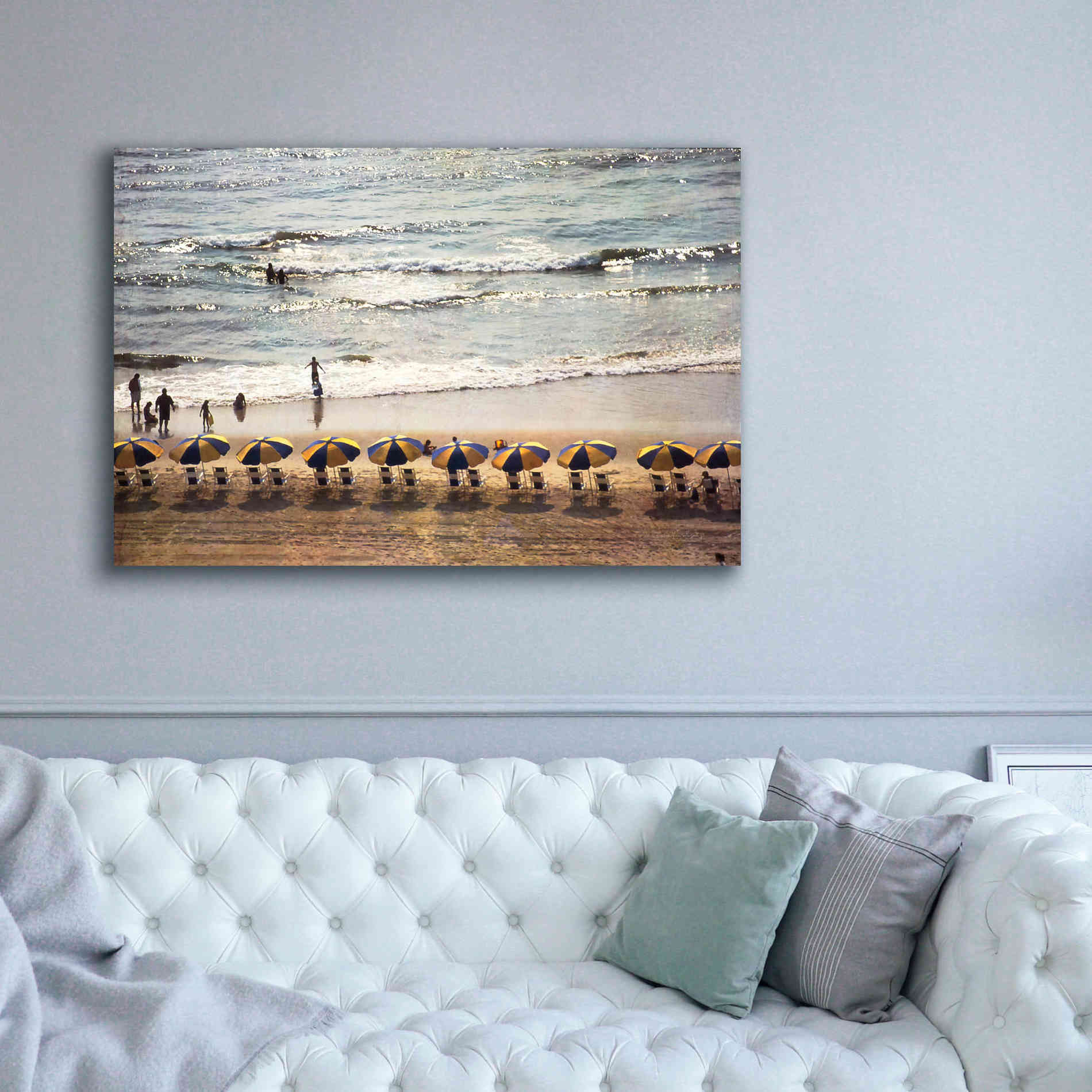 'A Day At The Beach' by Debra Van Swearingen, Canvas Wall Art,60 x 40