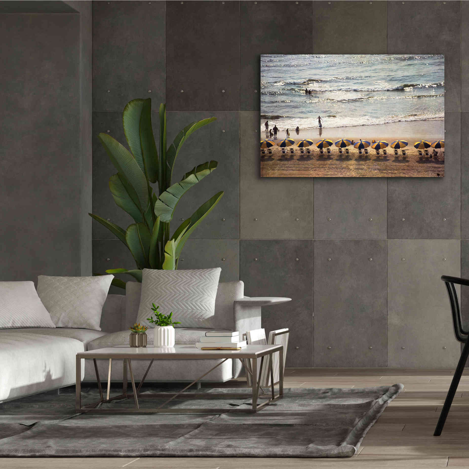 'A Day At The Beach' by Debra Van Swearingen, Canvas Wall Art,60 x 40