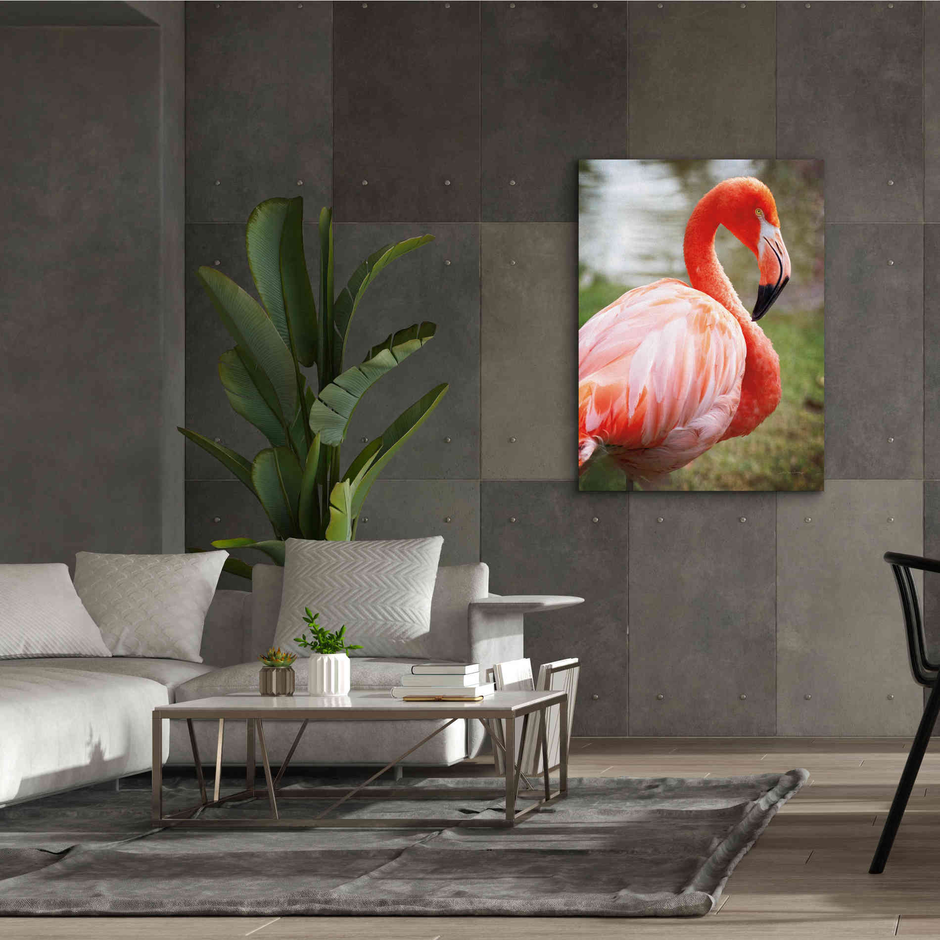 'Flamingo I' by Debra Van Swearingen, Canvas Wall Art,40 x 54