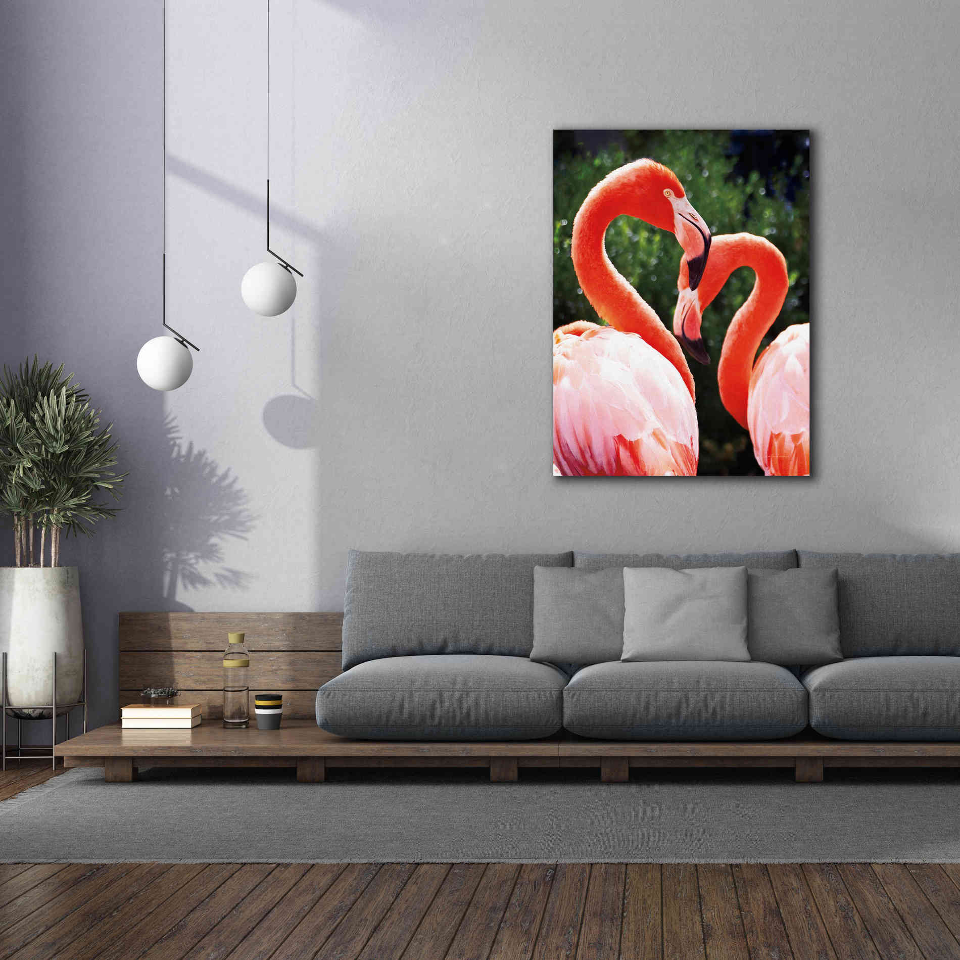 'Flamingo II' by Debra Van Swearingen, Canvas Wall Art,40 x 54