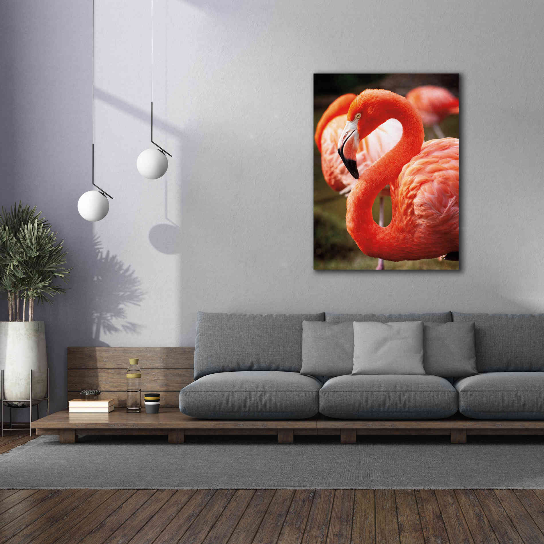 'Flamingo III' by Debra Van Swearingen, Canvas Wall Art,40 x 54