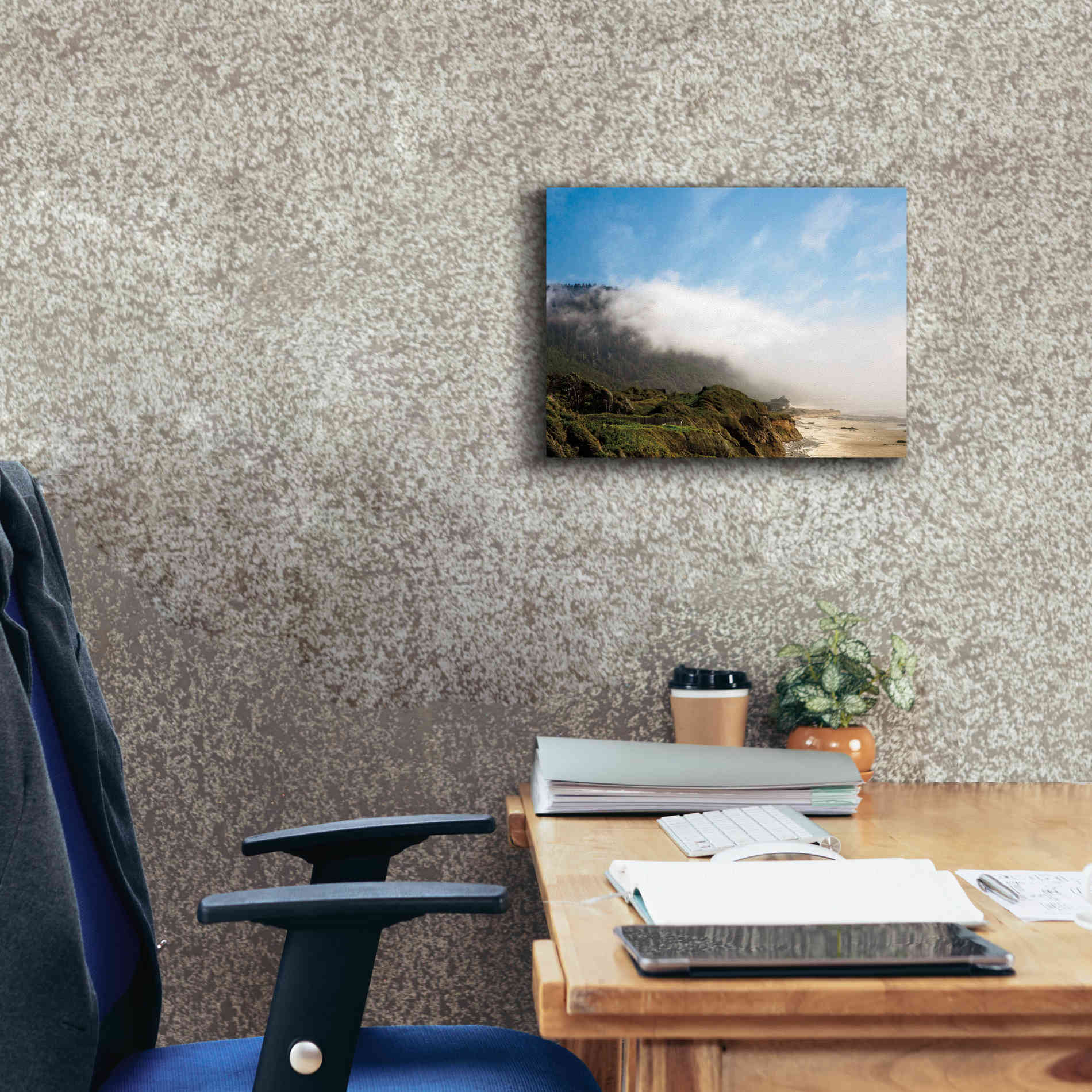 'Coastal Fog' by Debra Van Swearingen, Canvas Wall Art,16 x 12