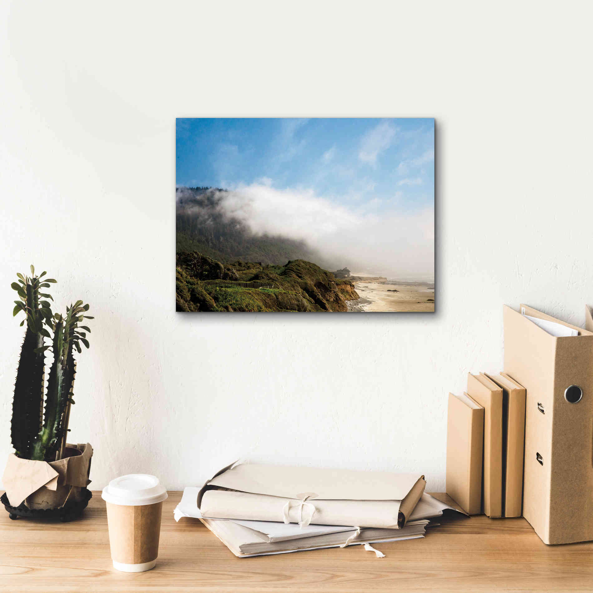 'Coastal Fog' by Debra Van Swearingen, Canvas Wall Art,16 x 12