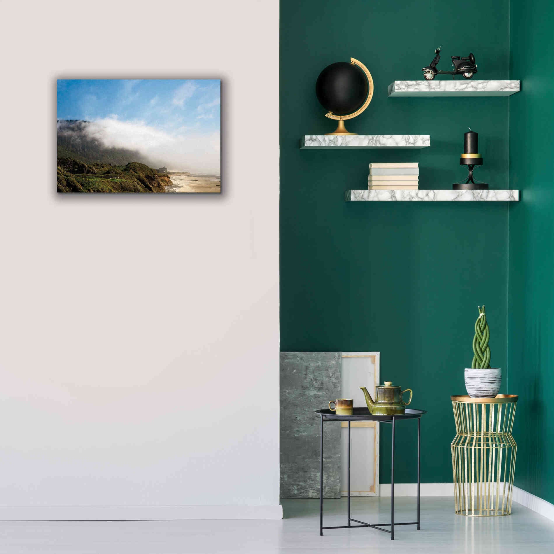 'Coastal Fog' by Debra Van Swearingen, Canvas Wall Art,26 x 18