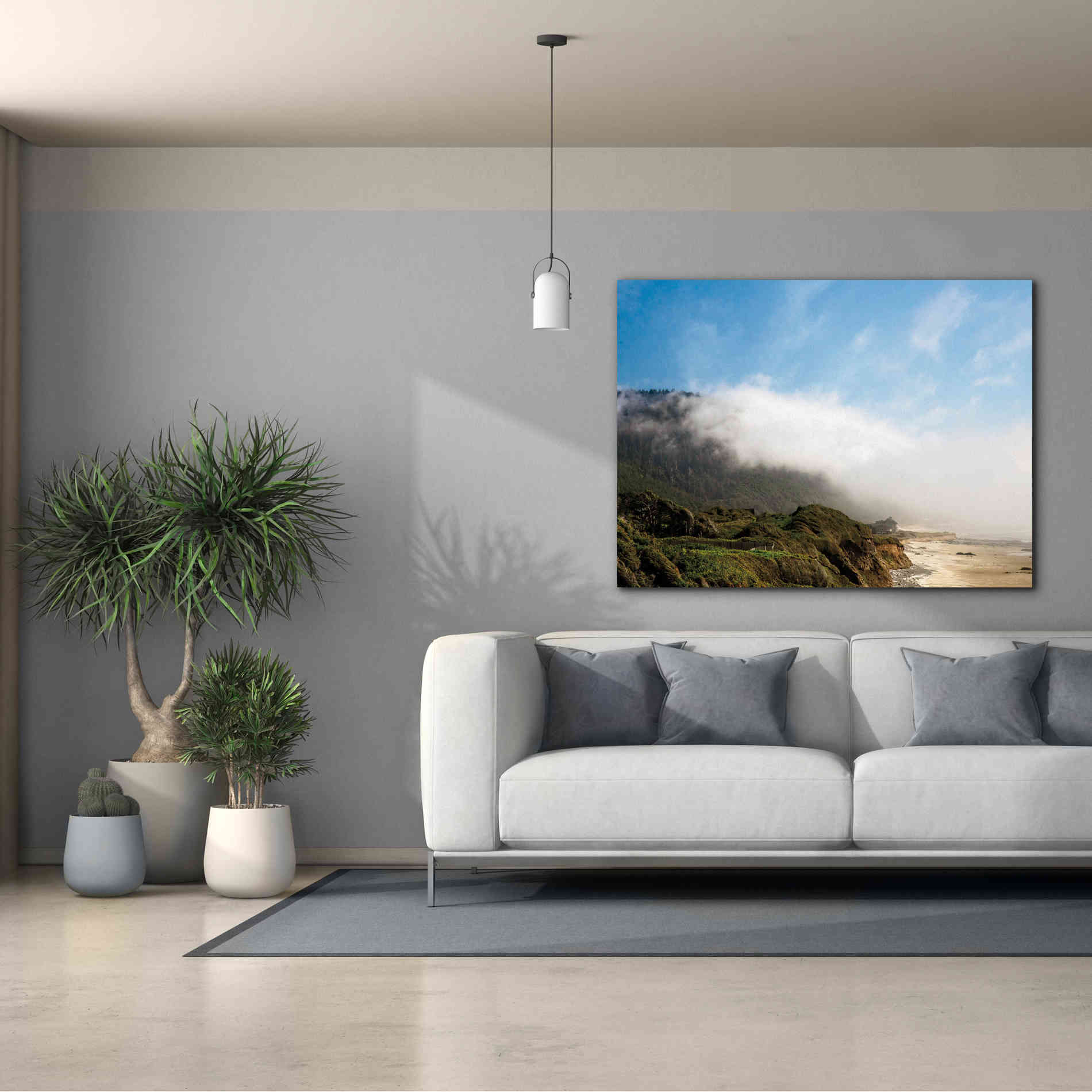 'Coastal Fog' by Debra Van Swearingen, Canvas Wall Art,54 x 40