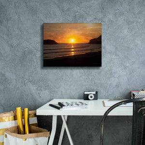 'Ocean Sunset' by Debra Van Swearingen, Canvas Wall Art,16 x 12