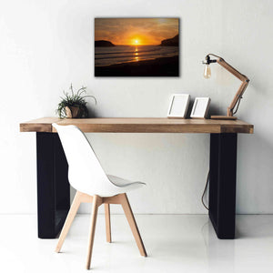 'Ocean Sunset' by Debra Van Swearingen, Canvas Wall Art,26 x 18