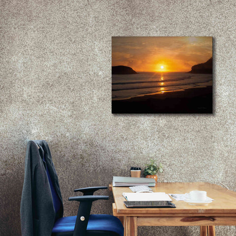 Image of 'Ocean Sunset' by Debra Van Swearingen, Canvas Wall Art,34 x 26