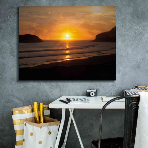 Image of 'Ocean Sunset' by Debra Van Swearingen, Canvas Wall Art,34 x 26