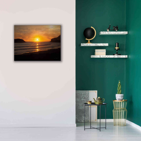 Image of 'Ocean Sunset' by Debra Van Swearingen, Canvas Wall Art,34 x 26