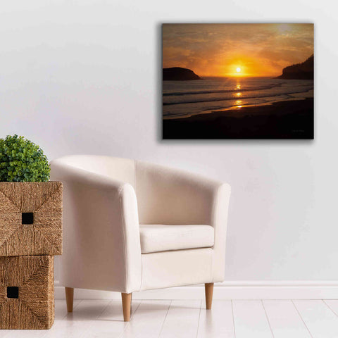 Image of 'Ocean Sunset' by Debra Van Swearingen, Canvas Wall Art,34 x 26