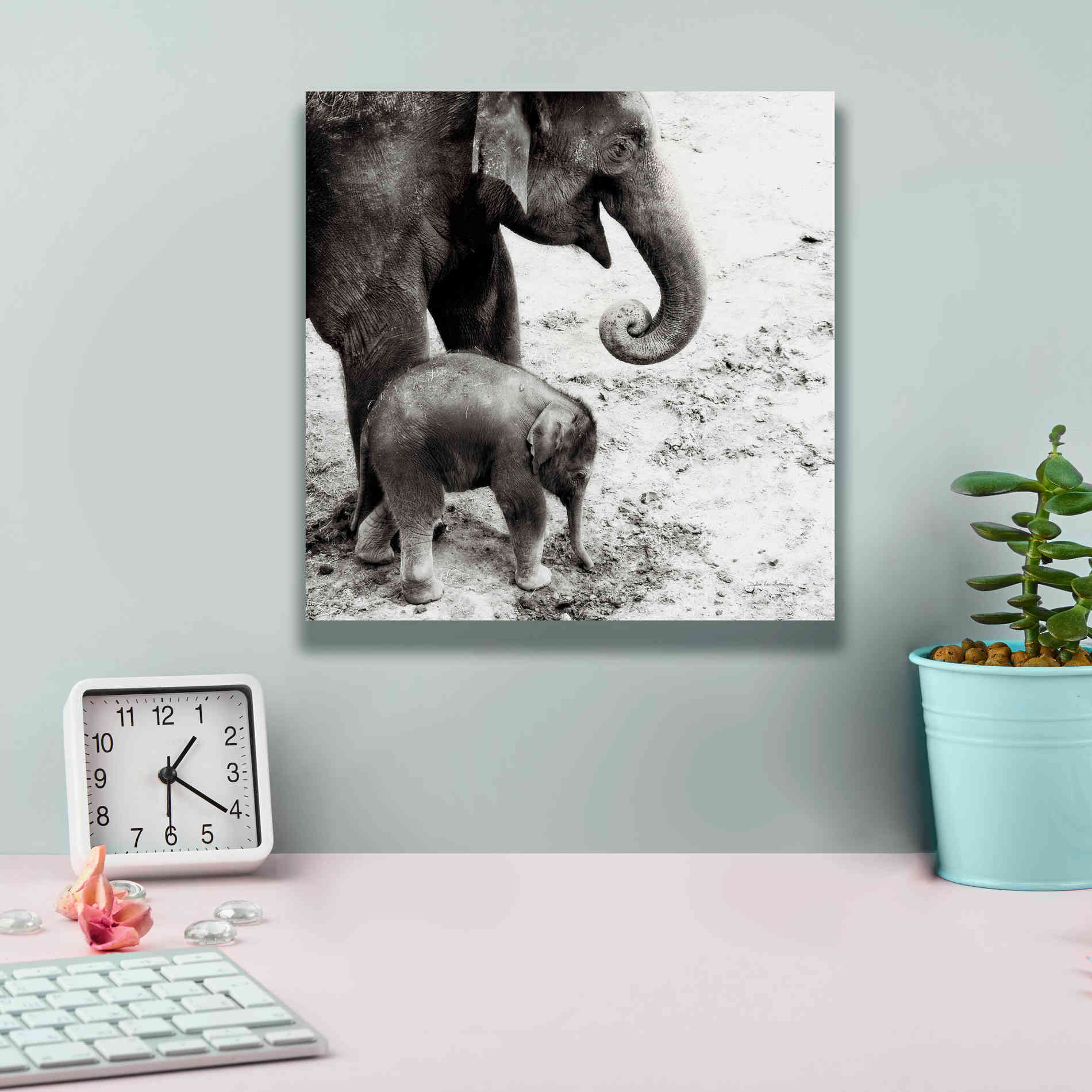 'Mother and Daughter' by Debra Van Swearingen, Canvas Wall Art,12 x 12