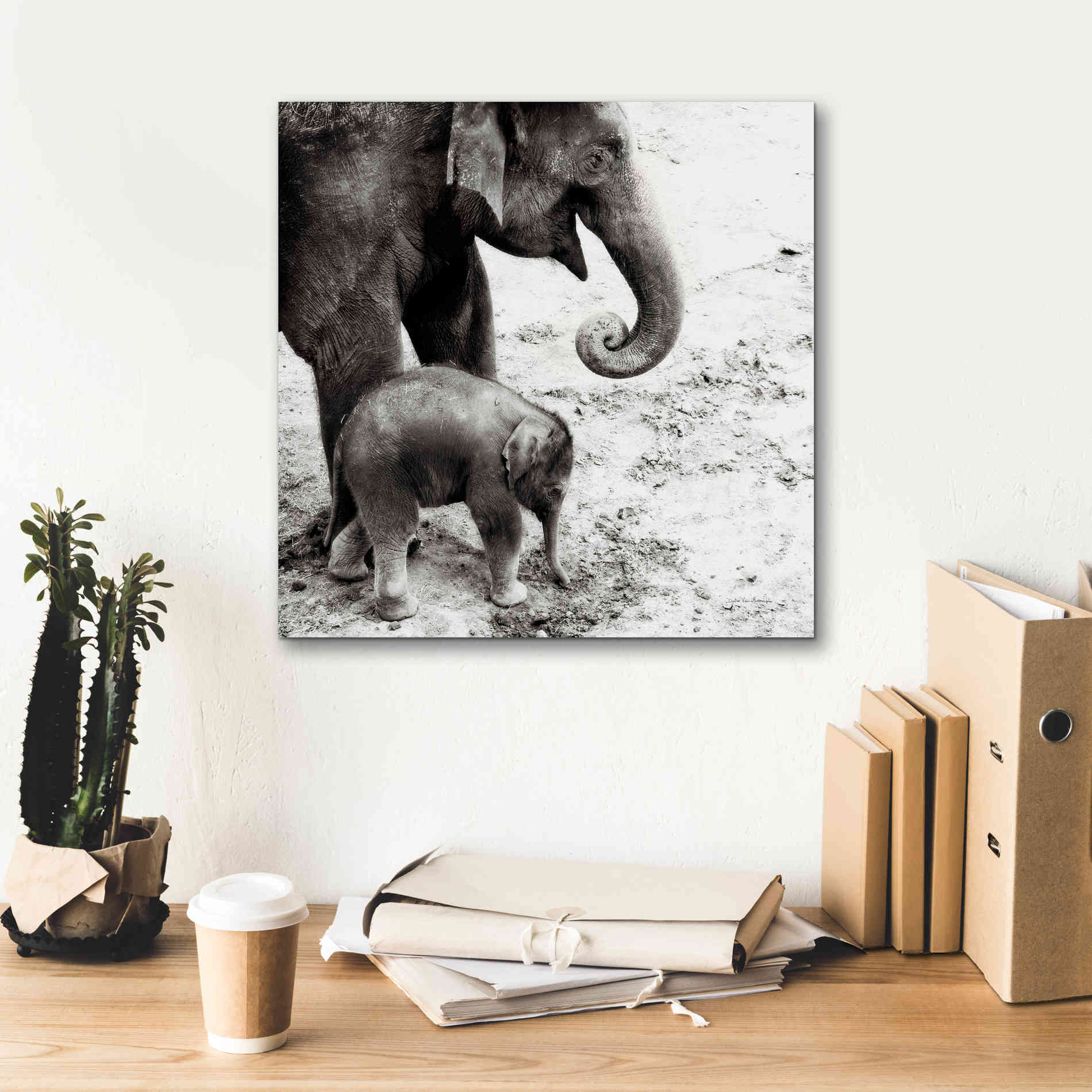 'Mother and Daughter' by Debra Van Swearingen, Canvas Wall Art,18 x 18