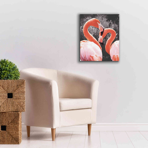 Image of 'Flamingo II on BW' by Debra Van Swearingen, Canvas Wall Art,20 x 24