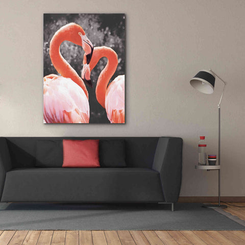 Image of 'Flamingo II on BW' by Debra Van Swearingen, Canvas Wall Art,40 x 54