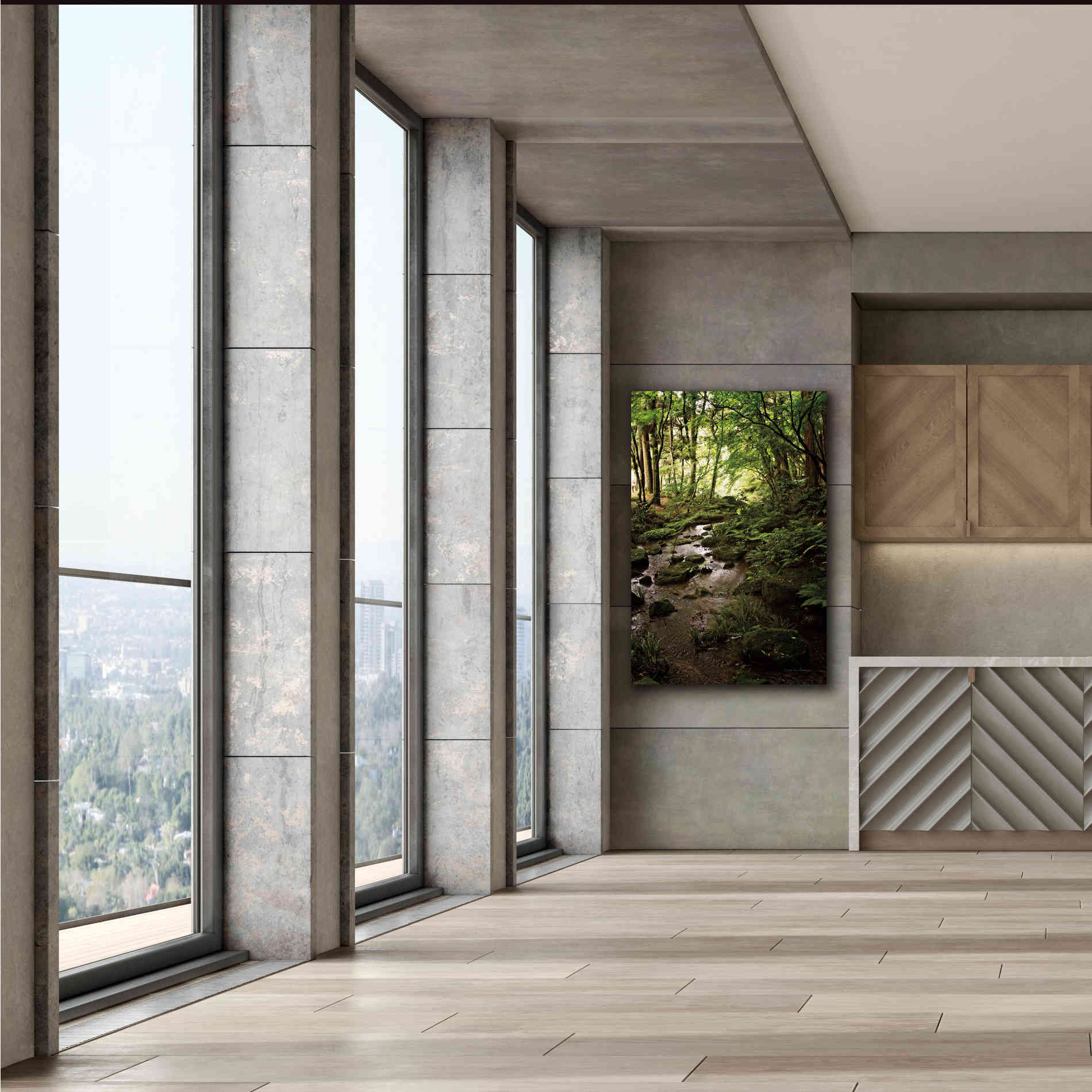 'Lush Creek in Forest' by Debra Van Swearingen, Canvas Wall Art,40 x 60