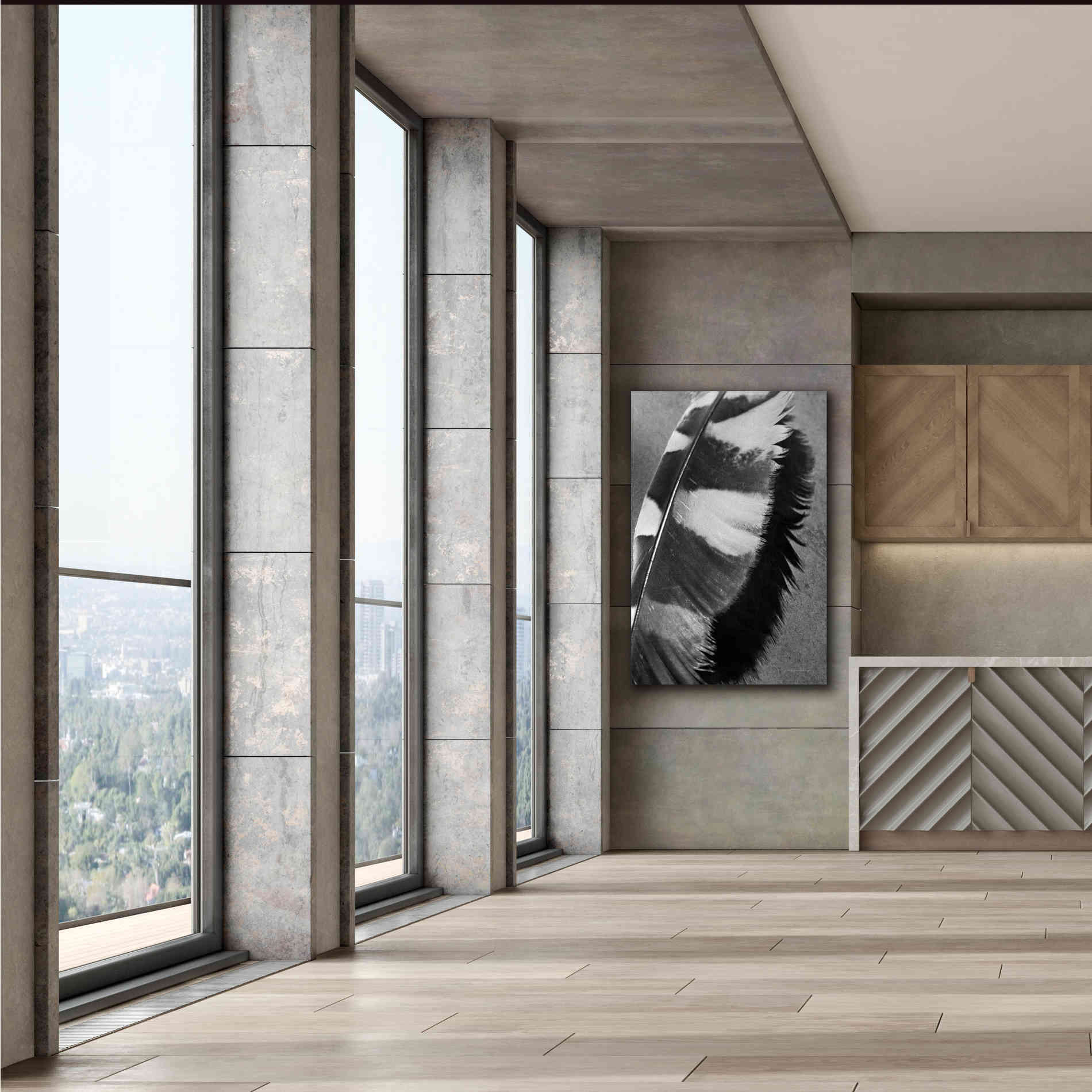 'Feather Shadow I' by Debra Van Swearingen, Canvas Wall Art,40 x 60