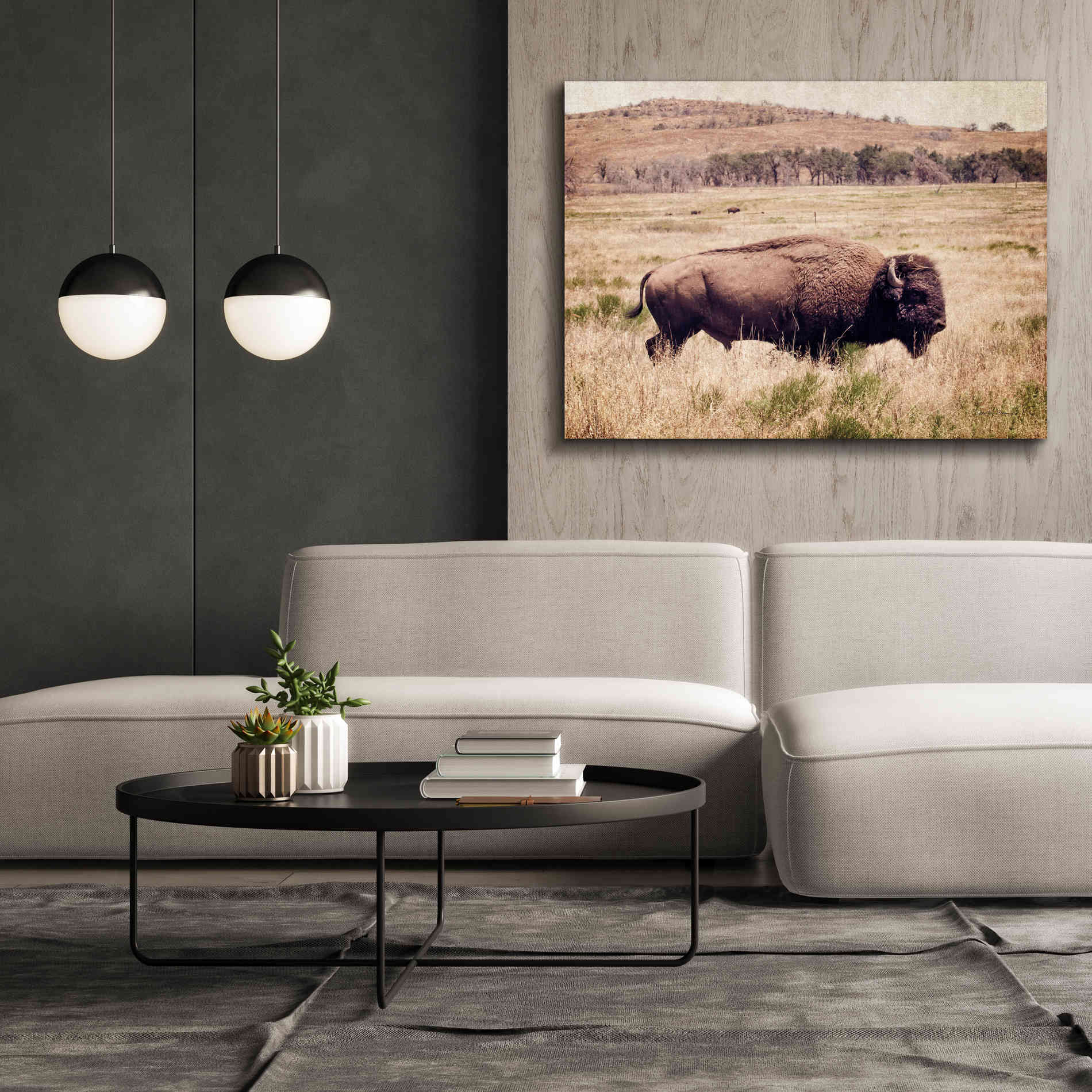 'Buffalo I' by Debra Van Swearingen, Canvas Wall Art,54 x 40