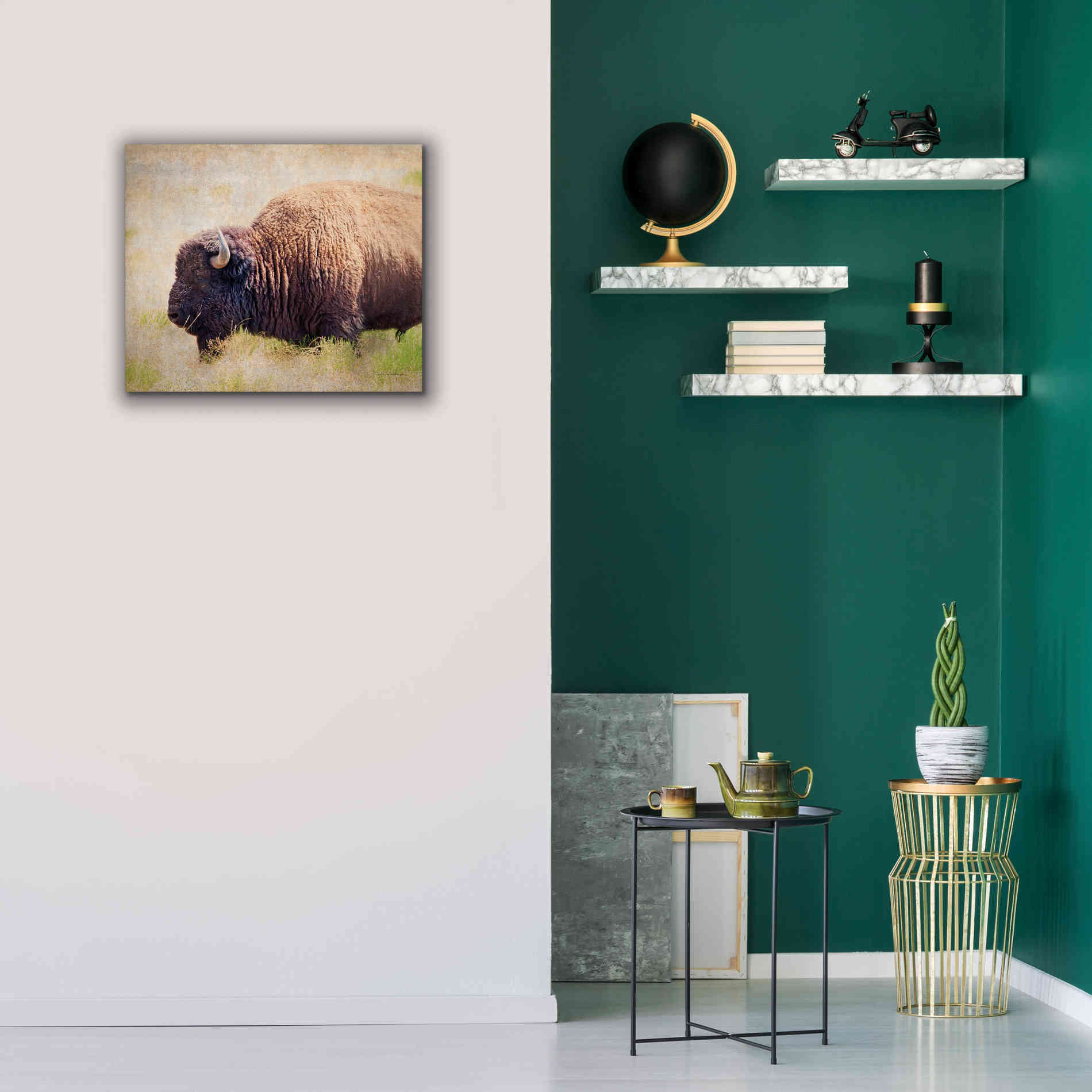 'Buffalo II' by Debra Van Swearingen, Canvas Wall Art,24 x 20