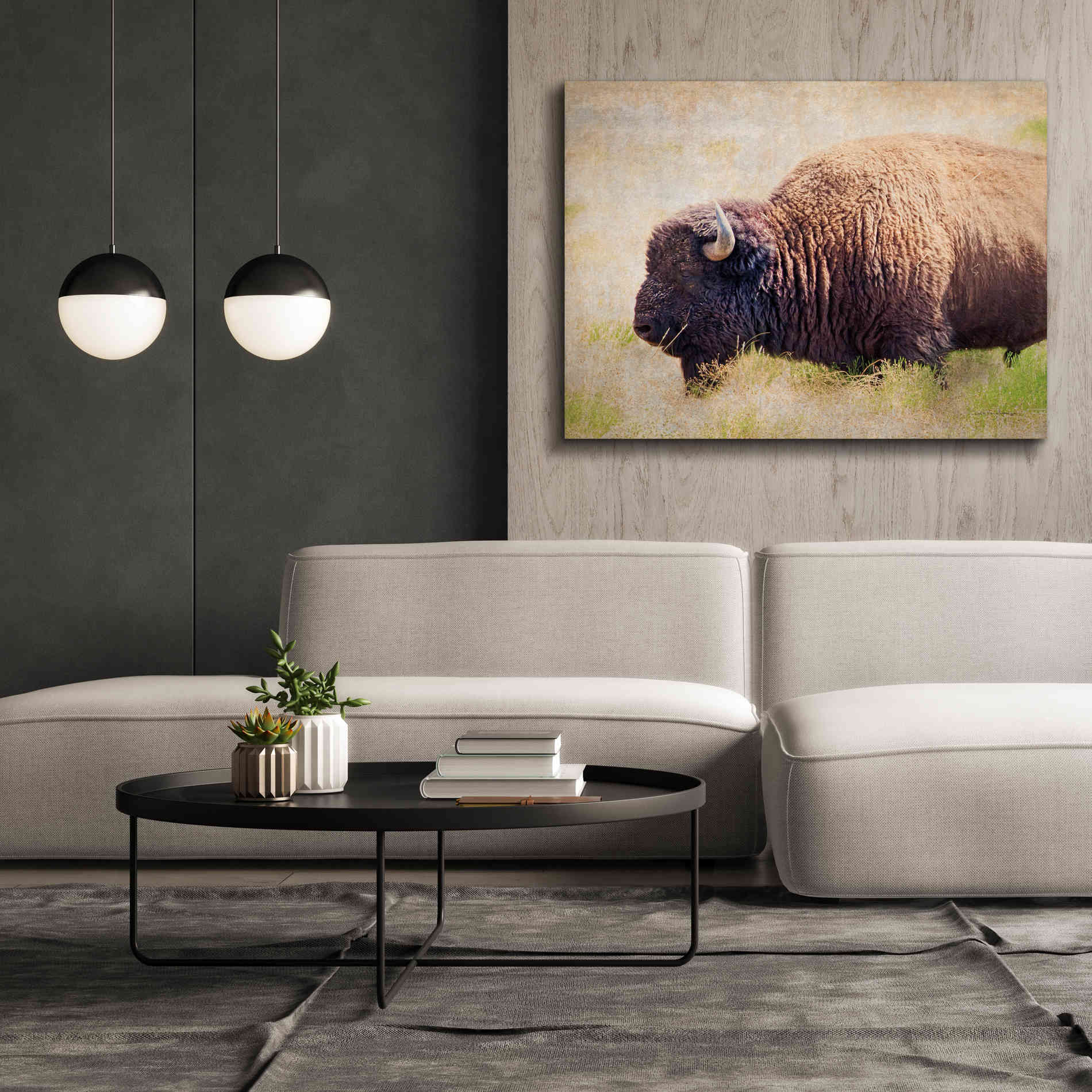 'Buffalo II' by Debra Van Swearingen, Canvas Wall Art,54 x 40